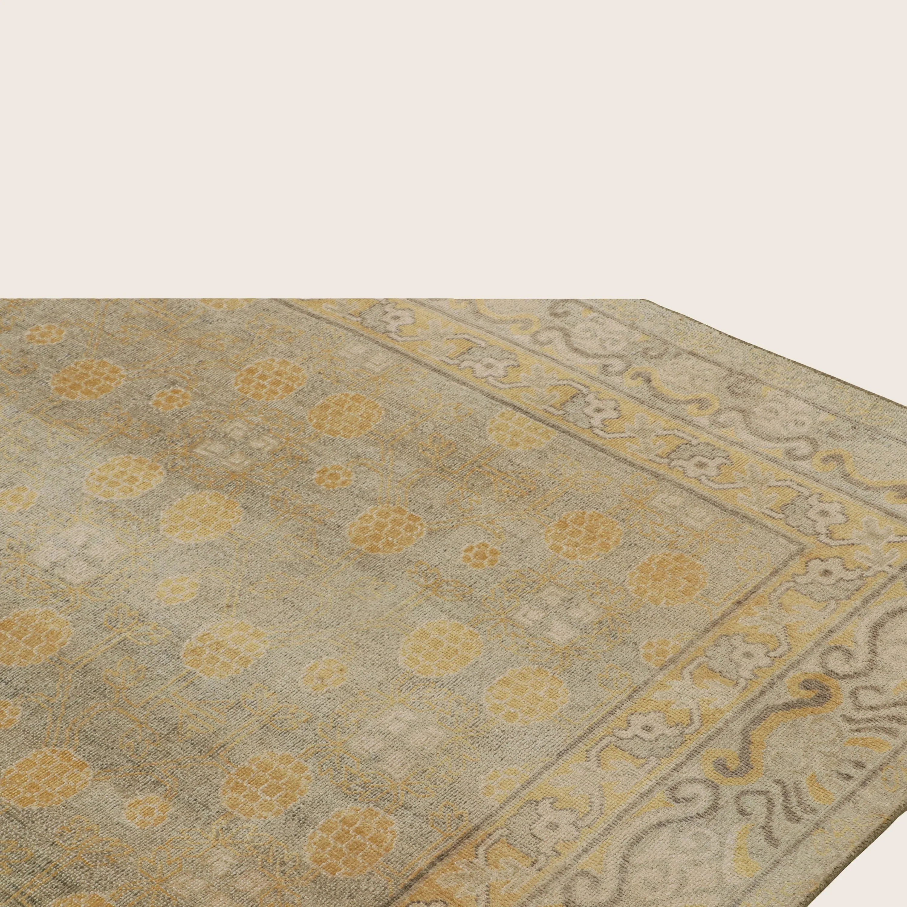 Brown Traditional Silk Rug - 7'9" x 10'1" - Image 5