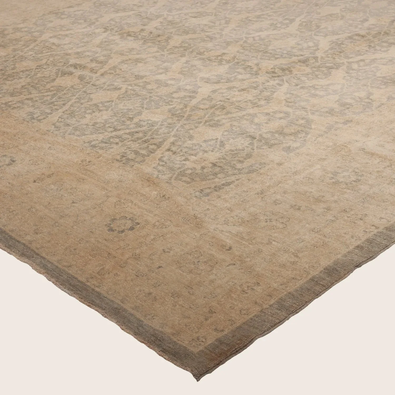 Brown Traditional Wool Rug - 11'11" x 24' - Image 5