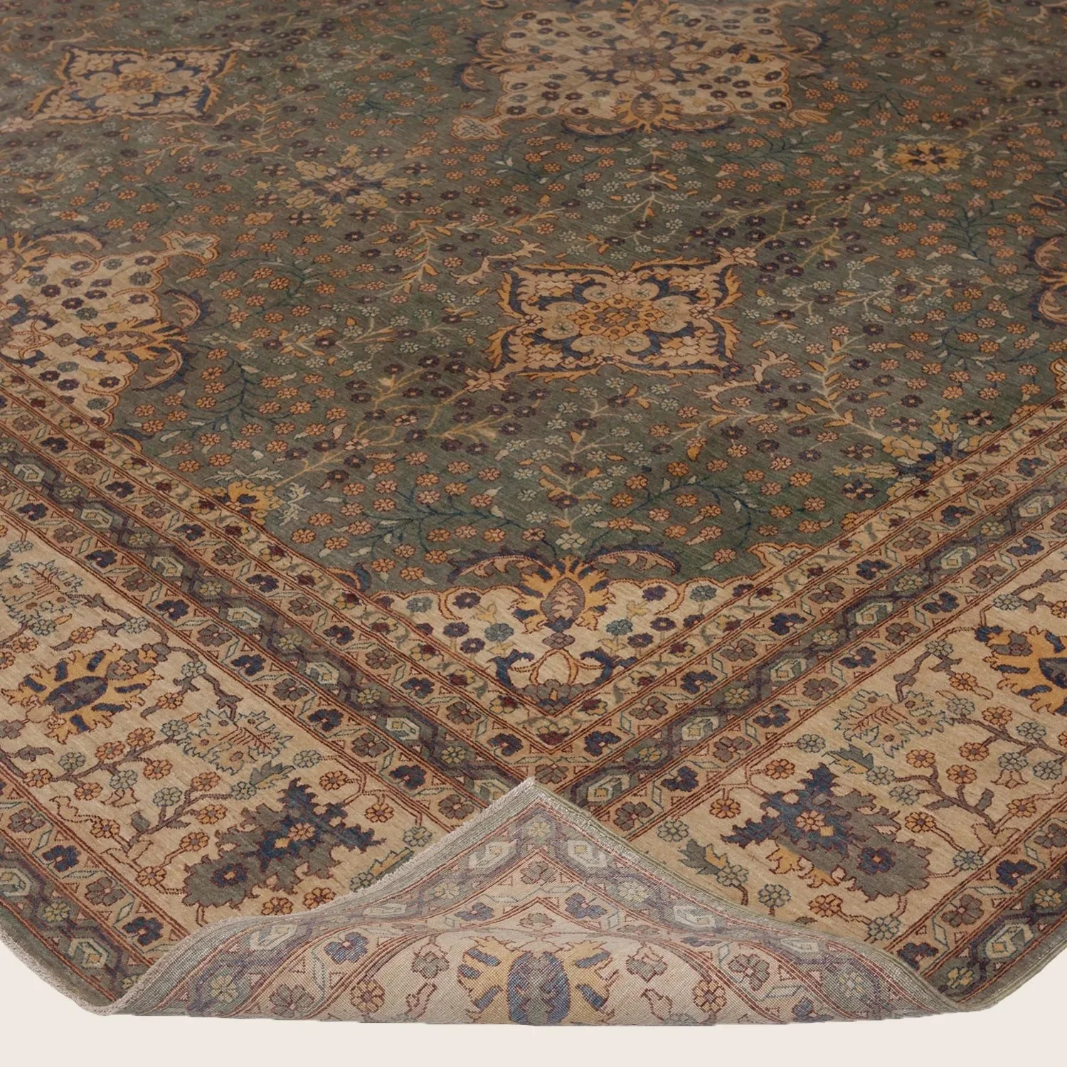 Brown Traditional Wool Rug - 12'2" x 17'10" - Image 4