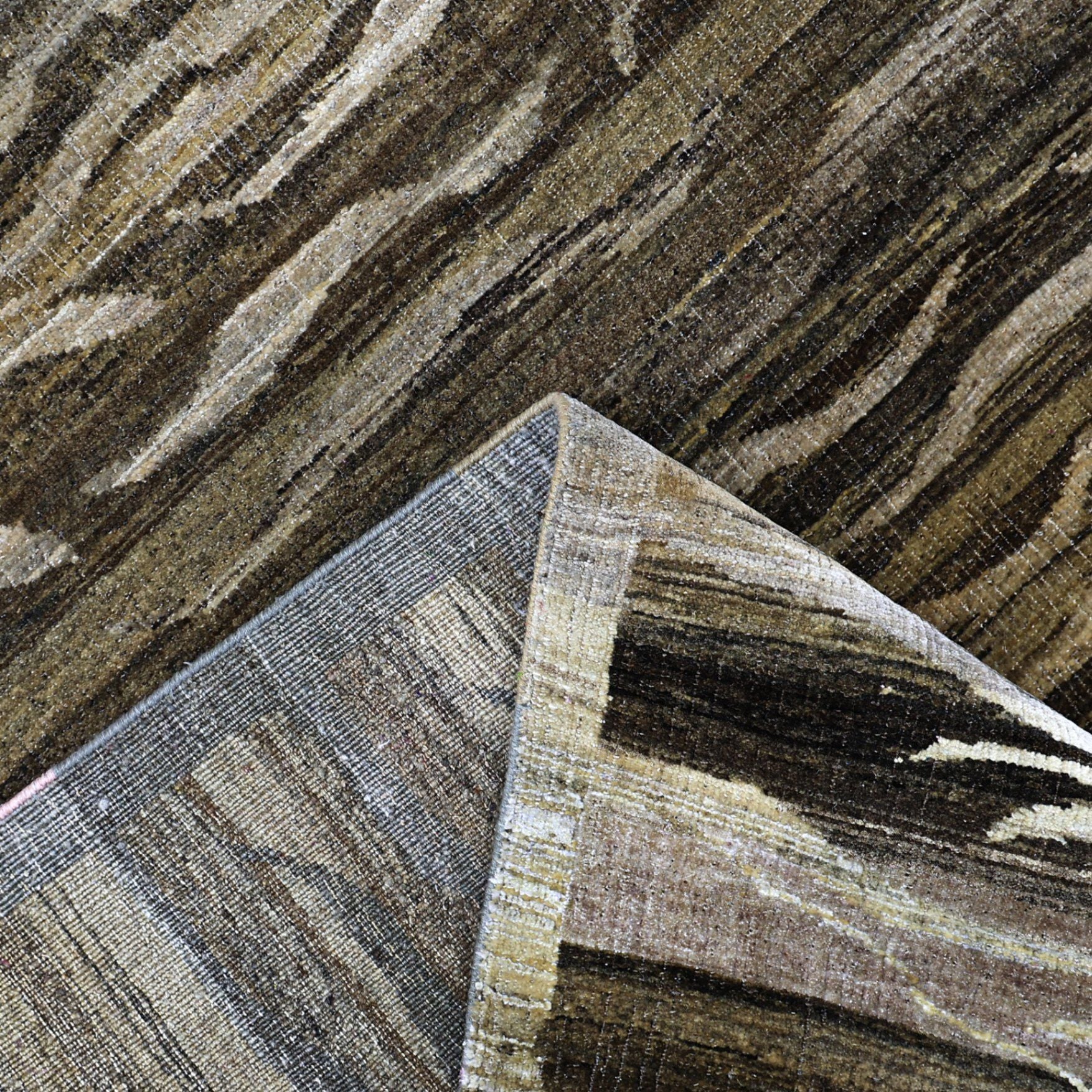 Brown Alchemy Transitional Wool Rug - 4'2" x 6'2" - Image 4