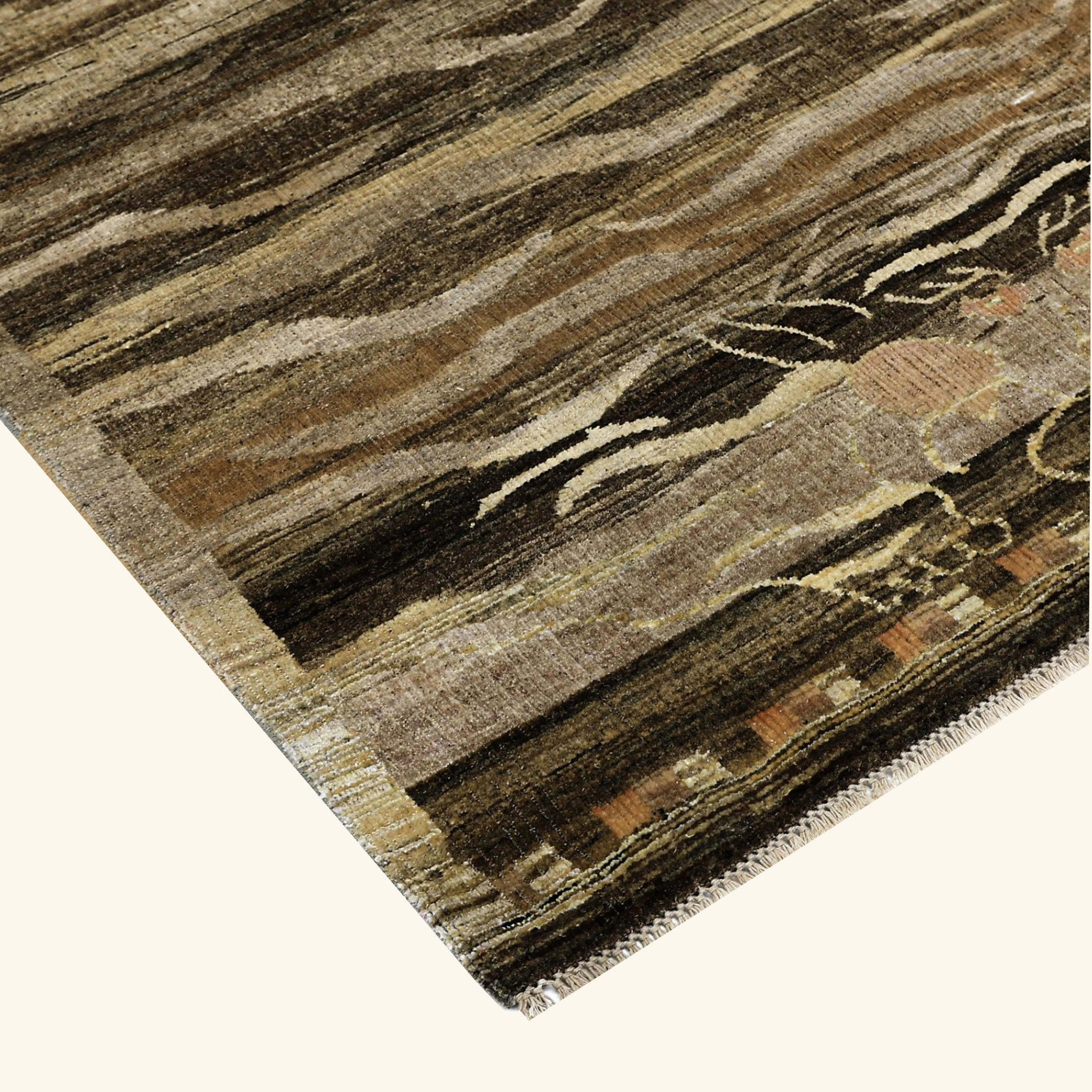 Brown Alchemy Transitional Wool Rug - 4'2" x 6'2" - Image 5