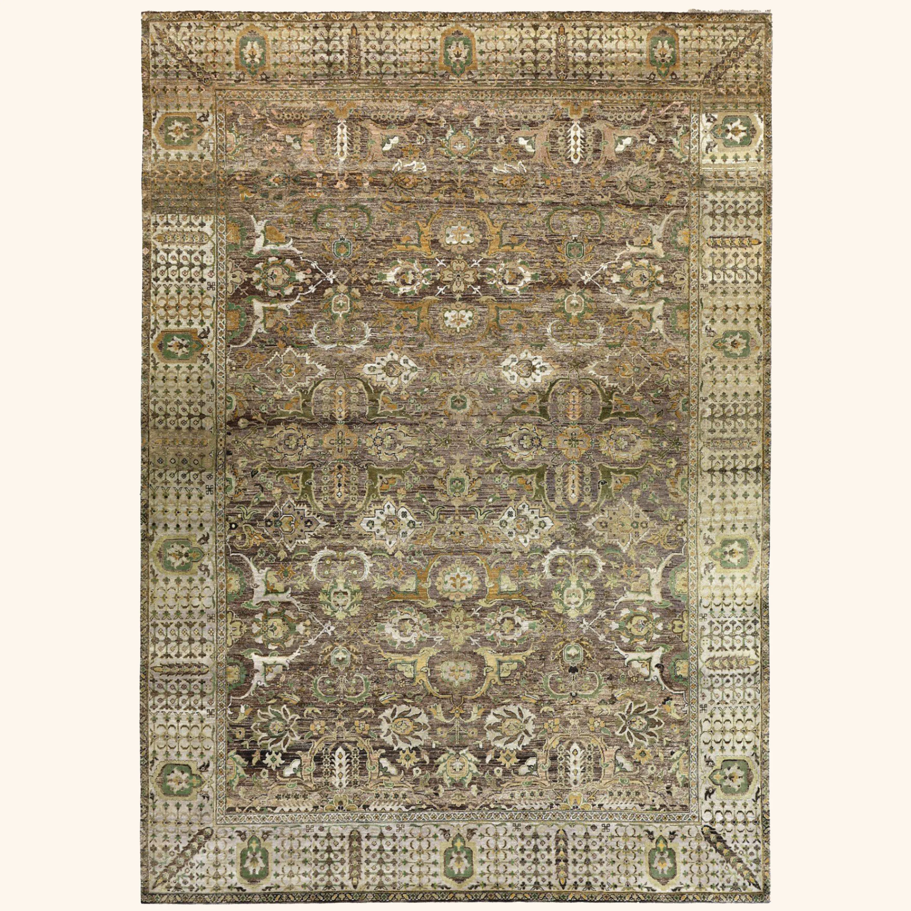 Brown Alchemy Wool Silk Blend Rug - 8'10" x 12'2"