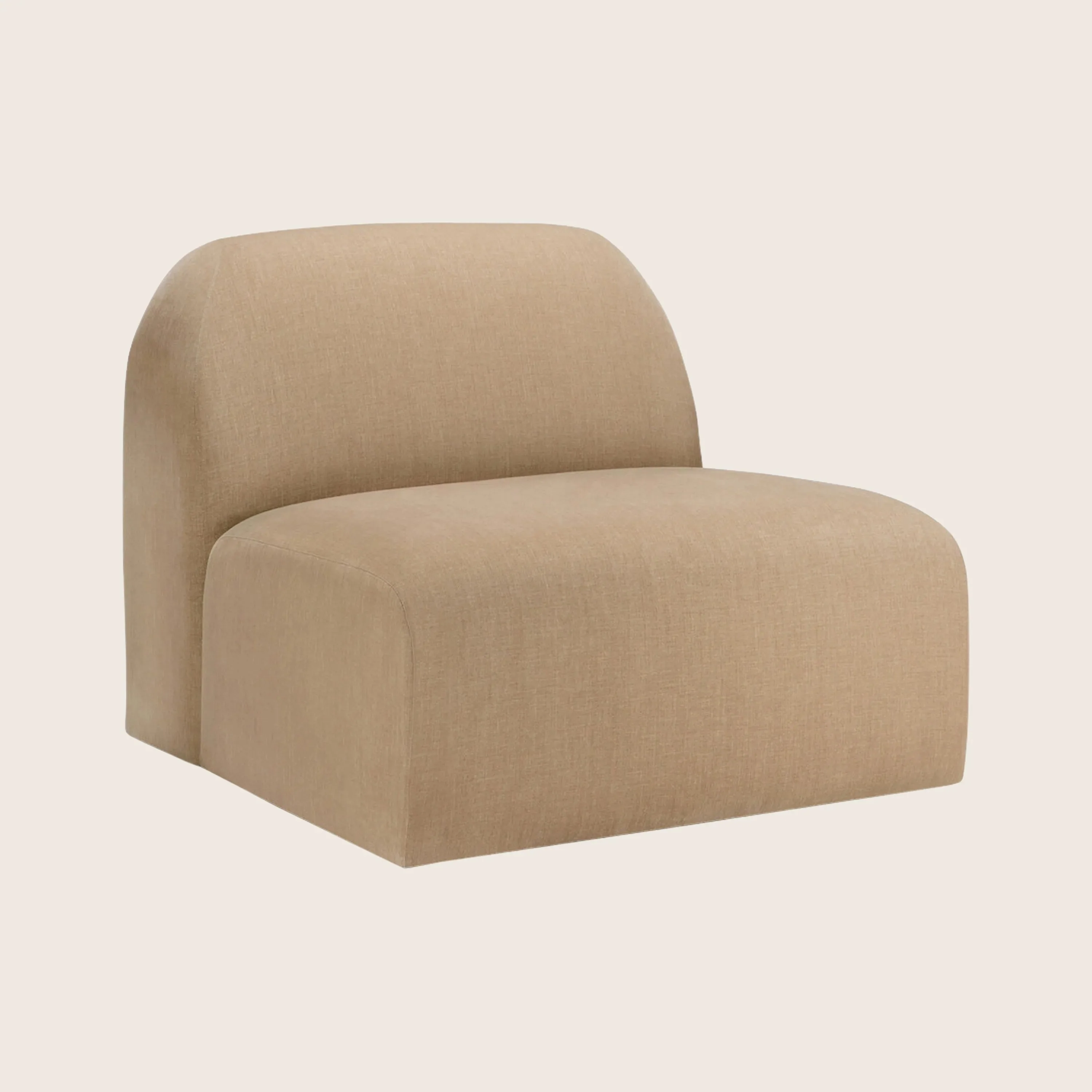 Bulky Modular Armless Chair - Image 3