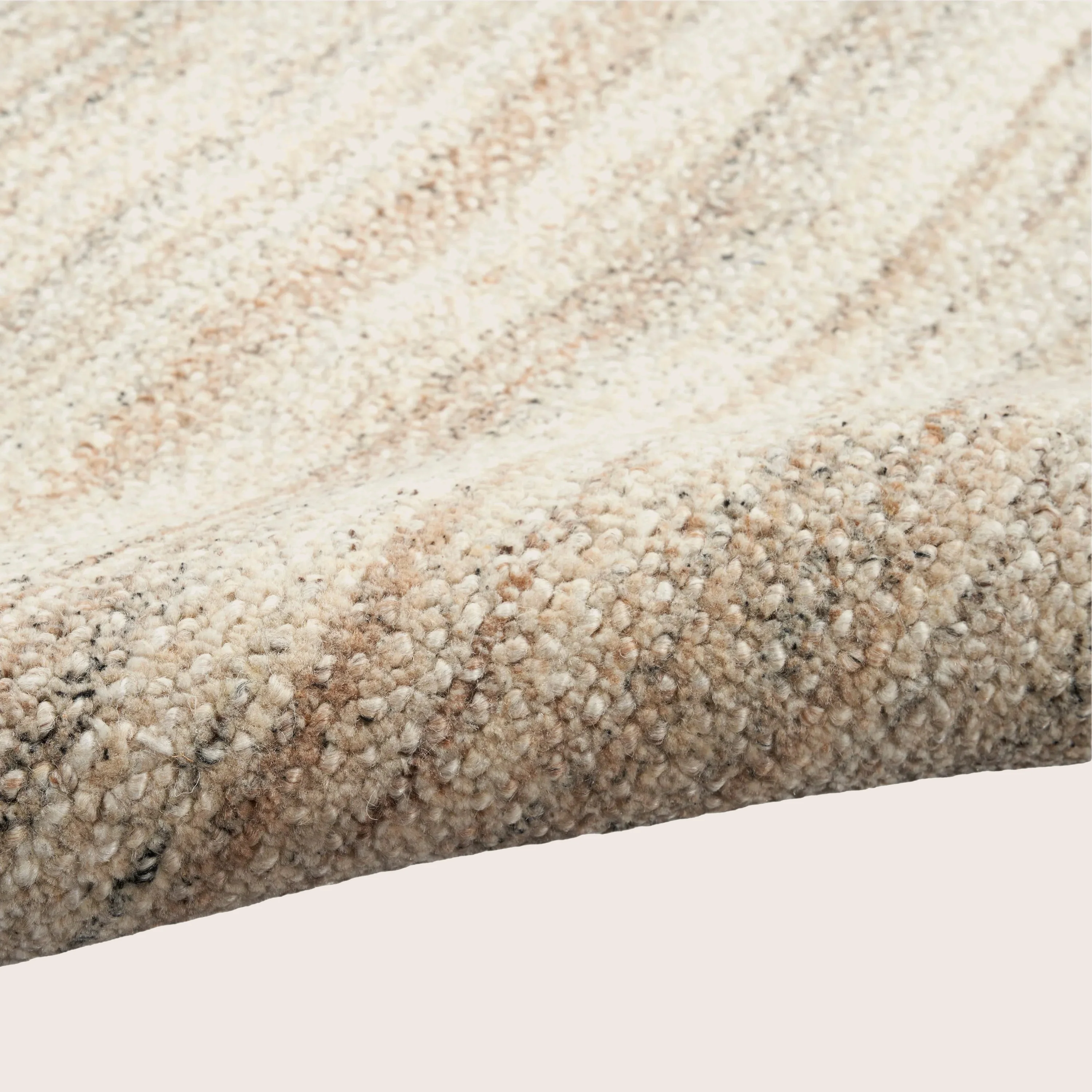 Ivory Grey Essentials Wool Polyester Blend Rug - Image 7