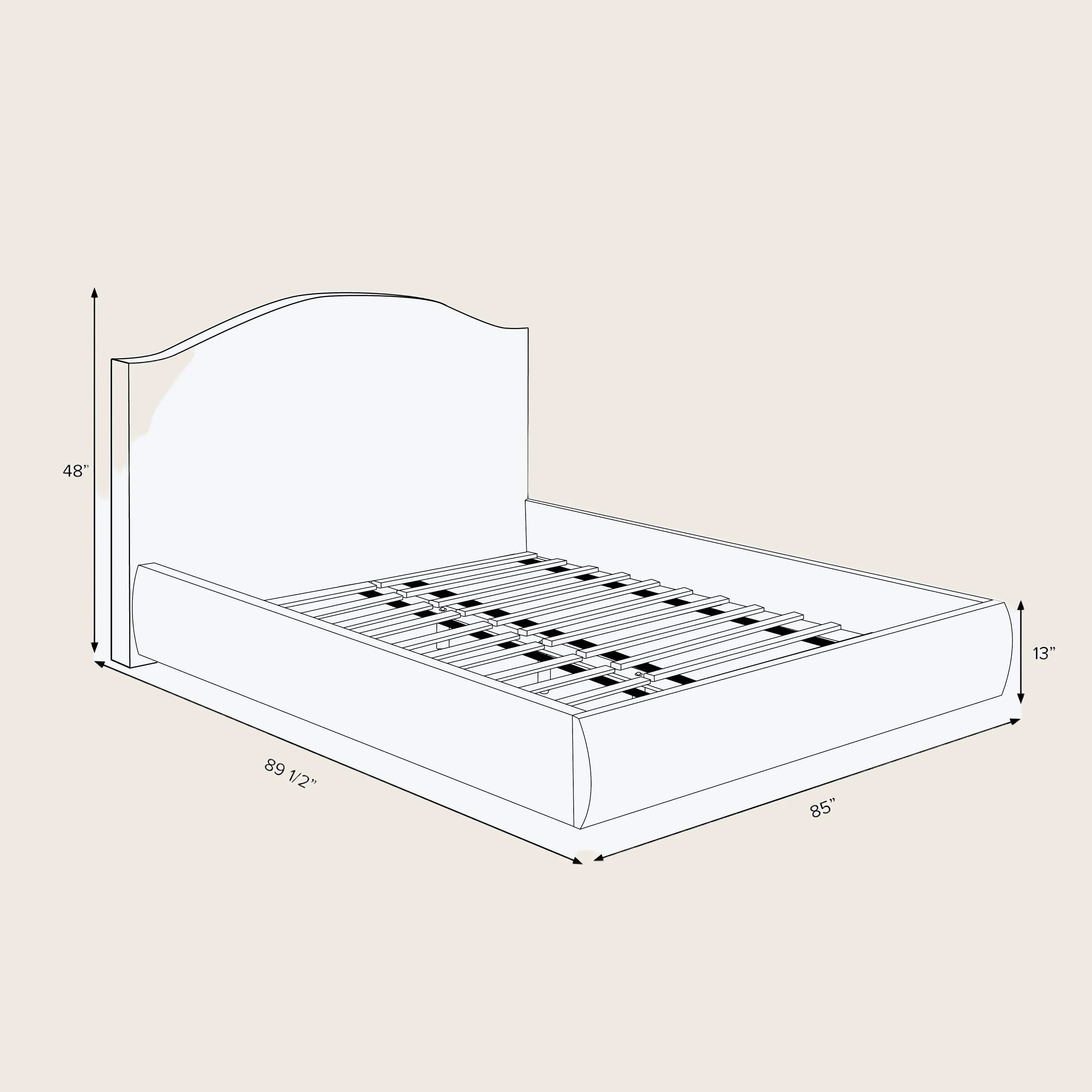Camille Platform Bed - Image 5