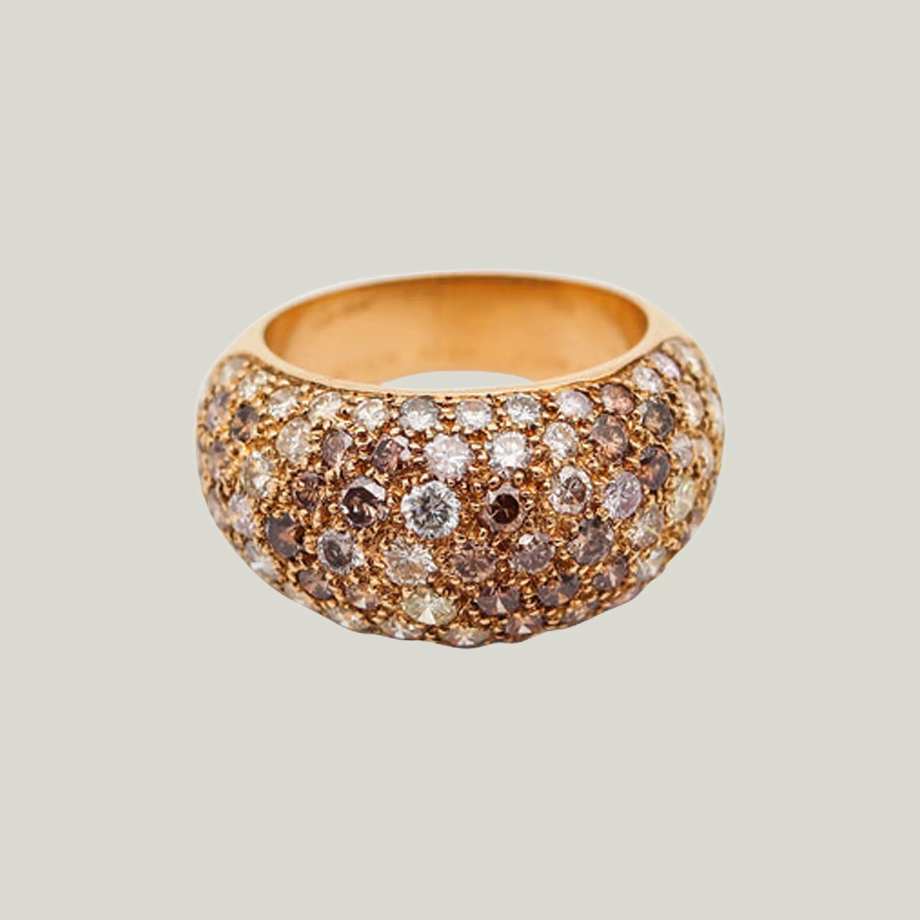 Cartier Paris 18KYG Diamond Sauvage Cocktail Ring