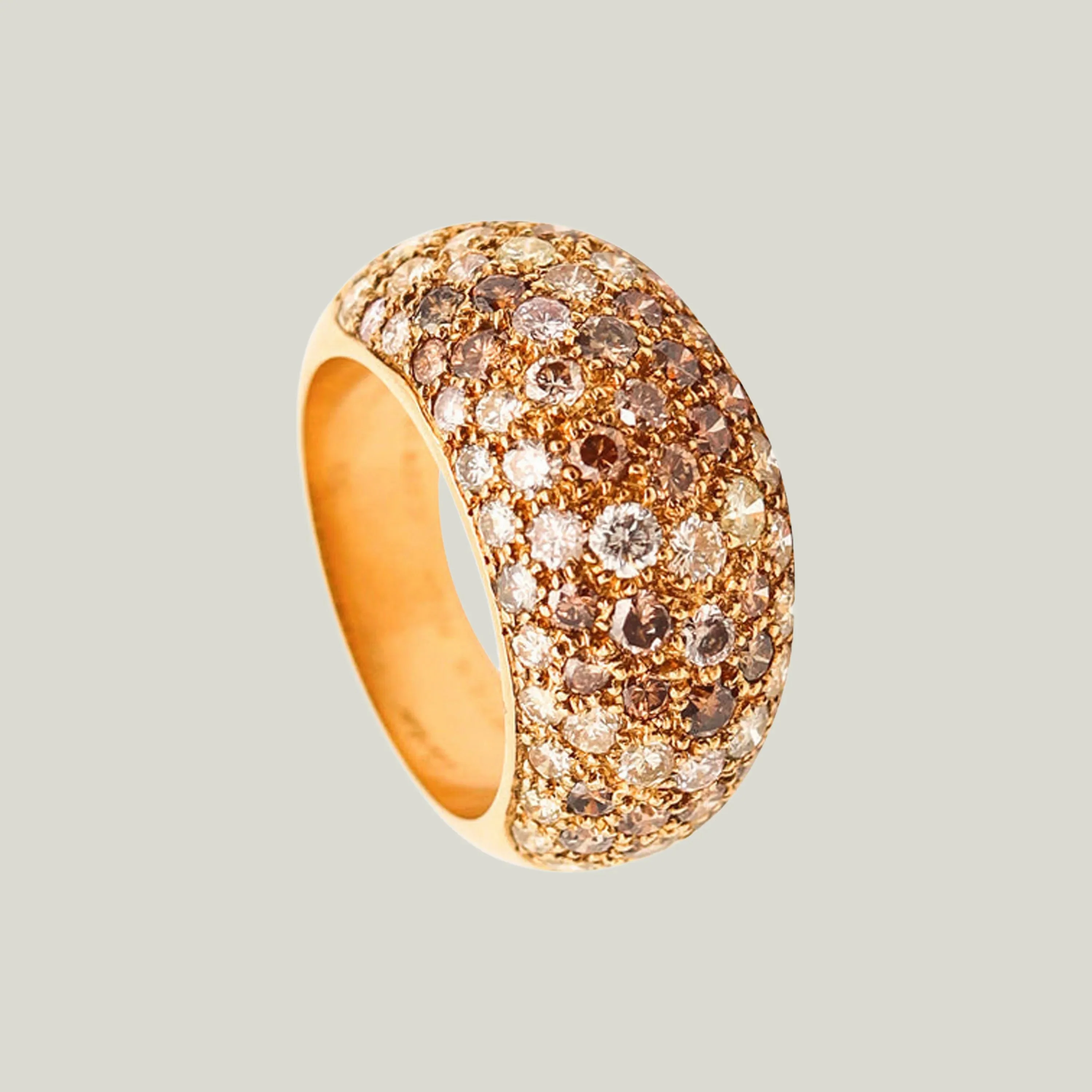 Cartier Paris 18KYG Diamond Sauvage Cocktail Ring - Image 2