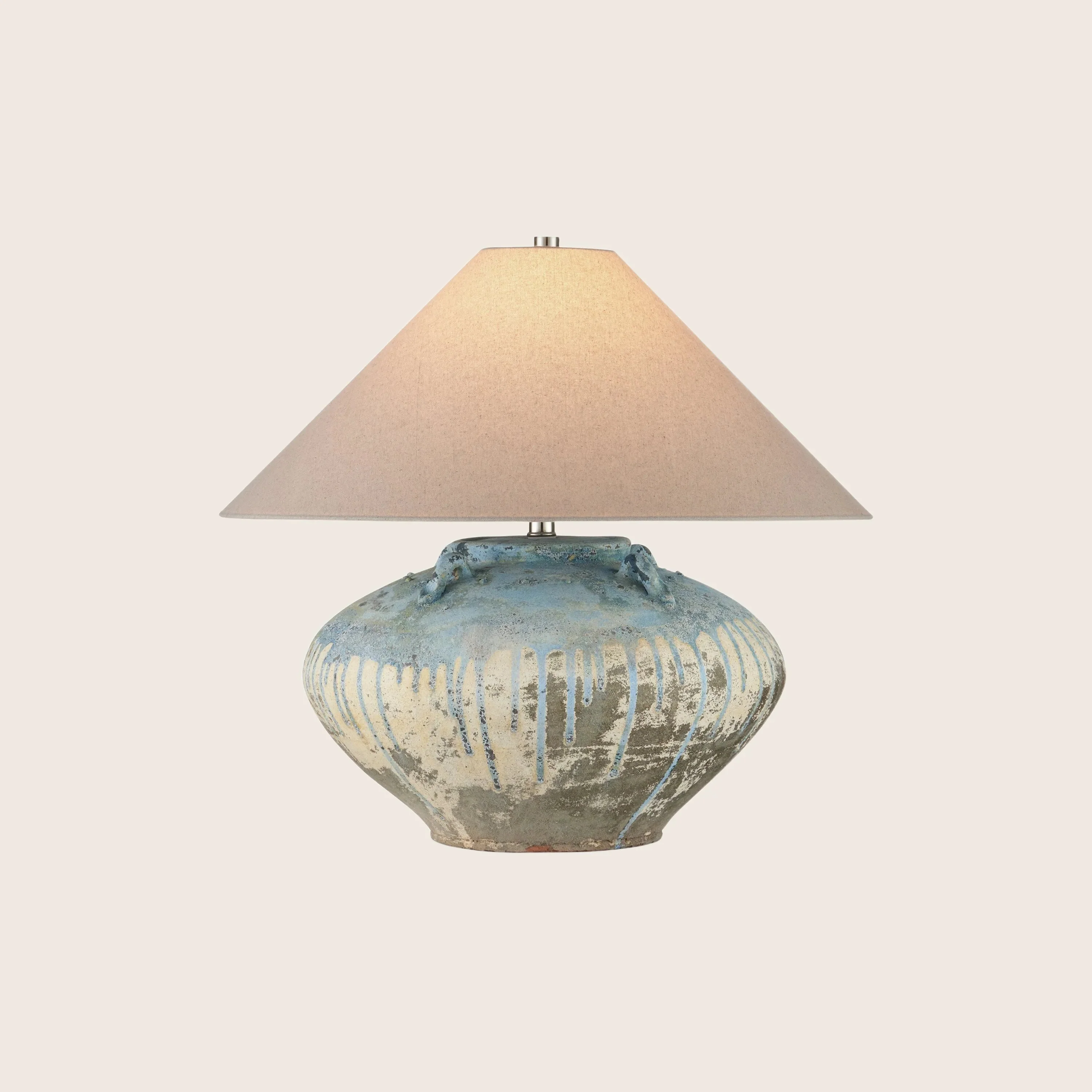 Catania Antique Blue Drip Table Lamp - Image 10