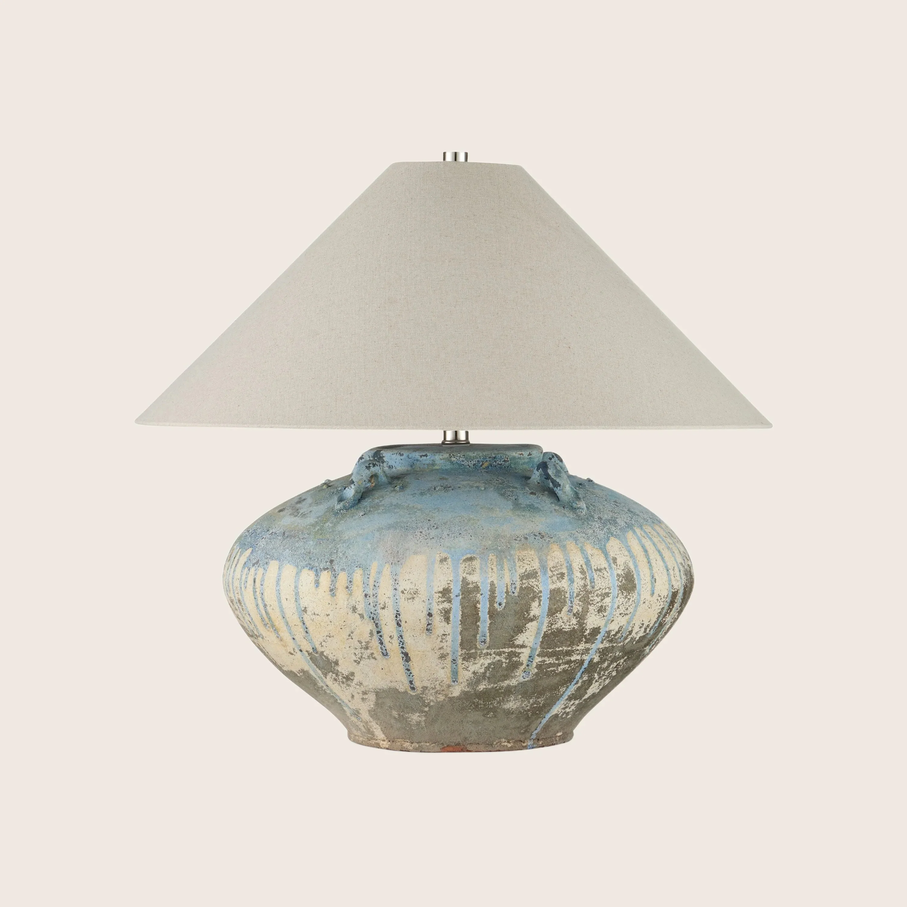 Catania Antique Blue Drip Table Lamp - Image 5