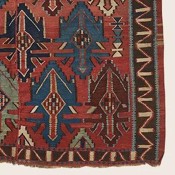 Red Vintage Wool Kilim Rug - 5'9" x 10'1" - Image 2