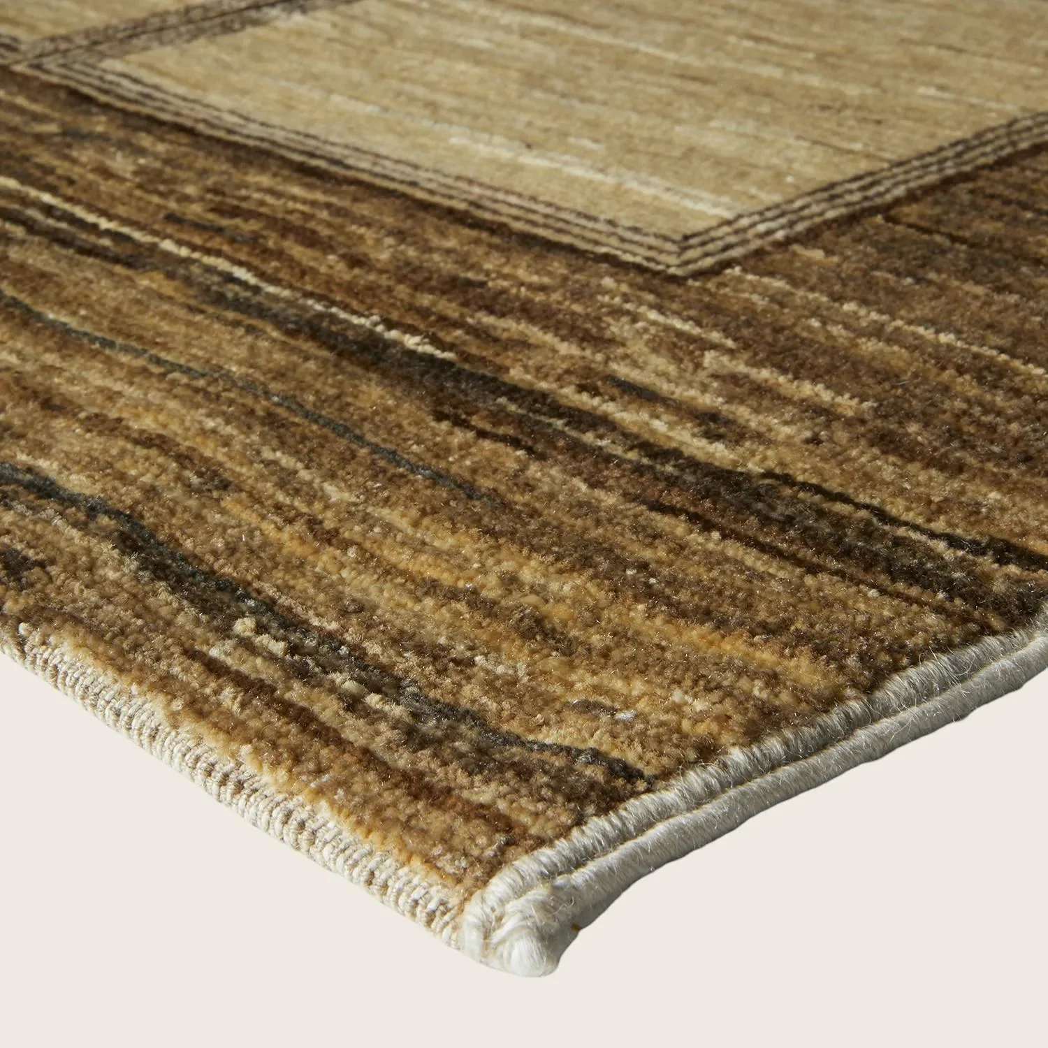 Beige Flatweave Wool Rug - 9'1" x 13'3" - Image 3