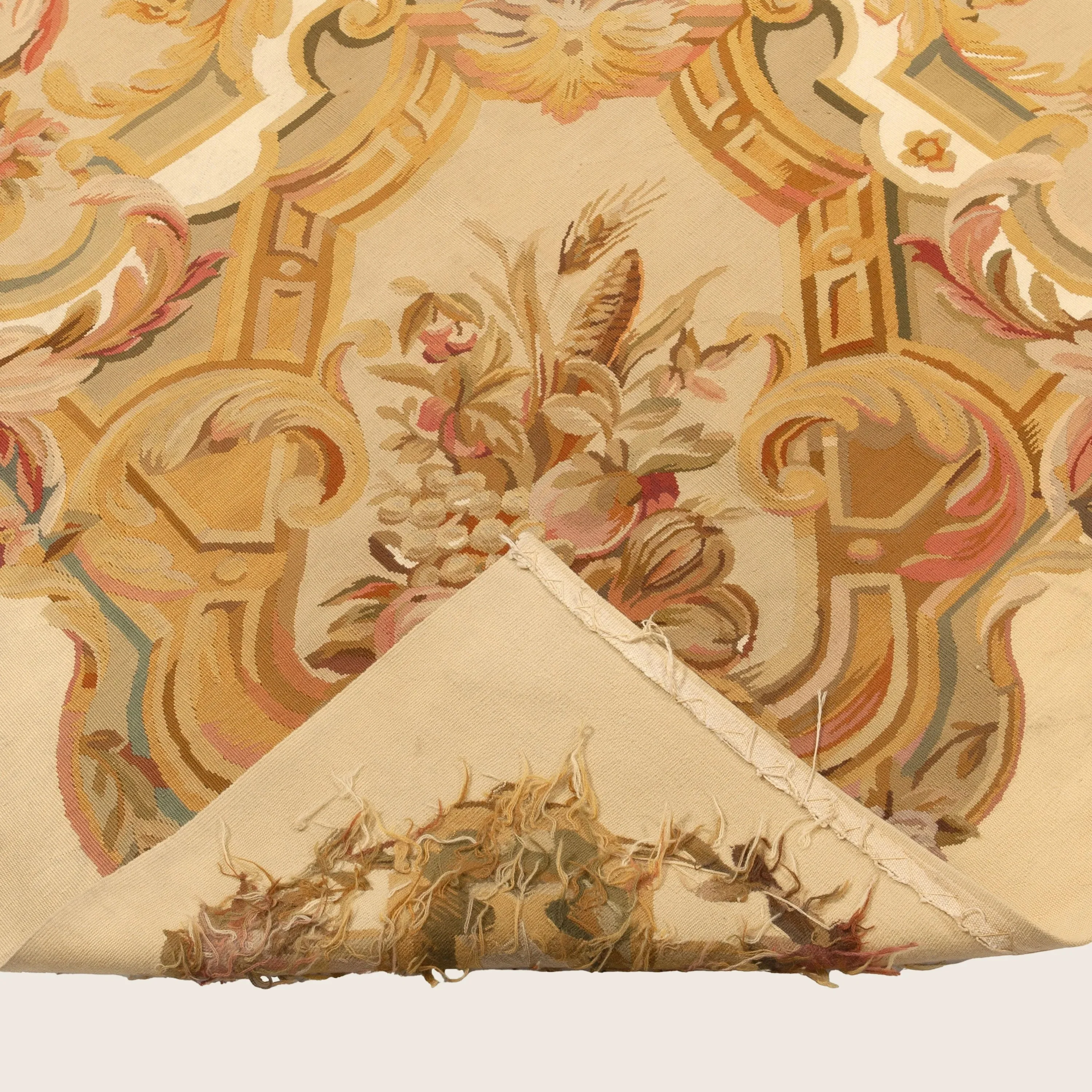 Gold Traditional Chinese Aubusson Rug - 9'7" X 14'2" - Image 4