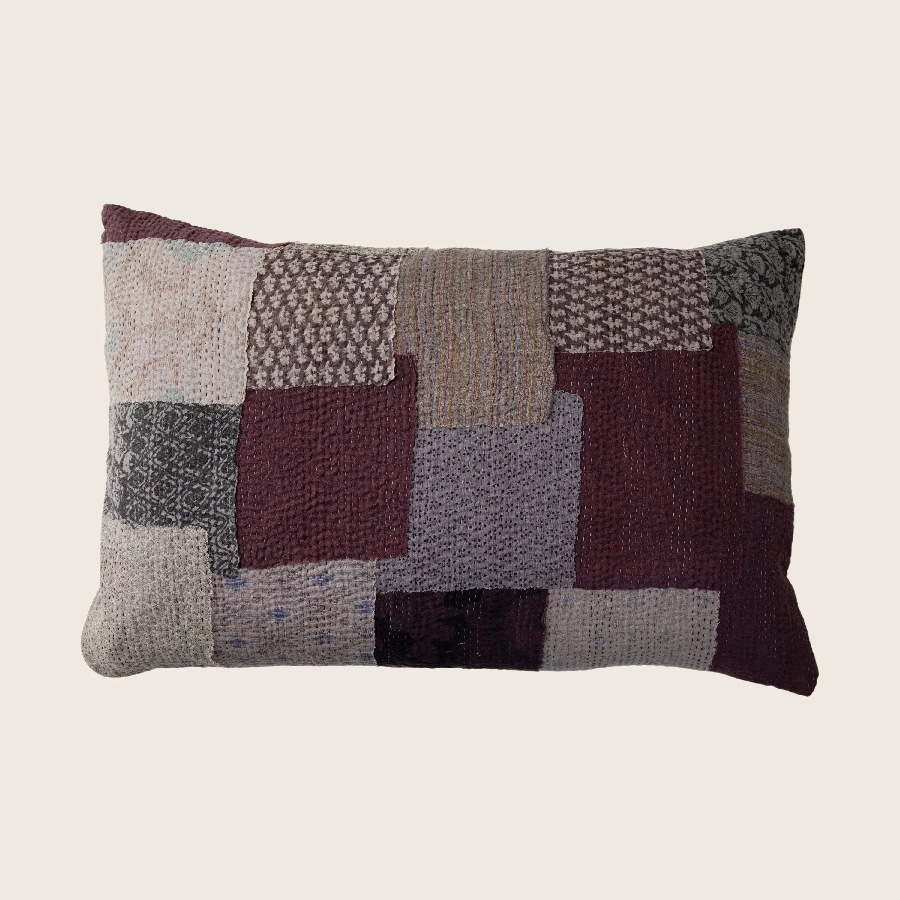 Chocolate Ombre Patch Pillow - Image 2