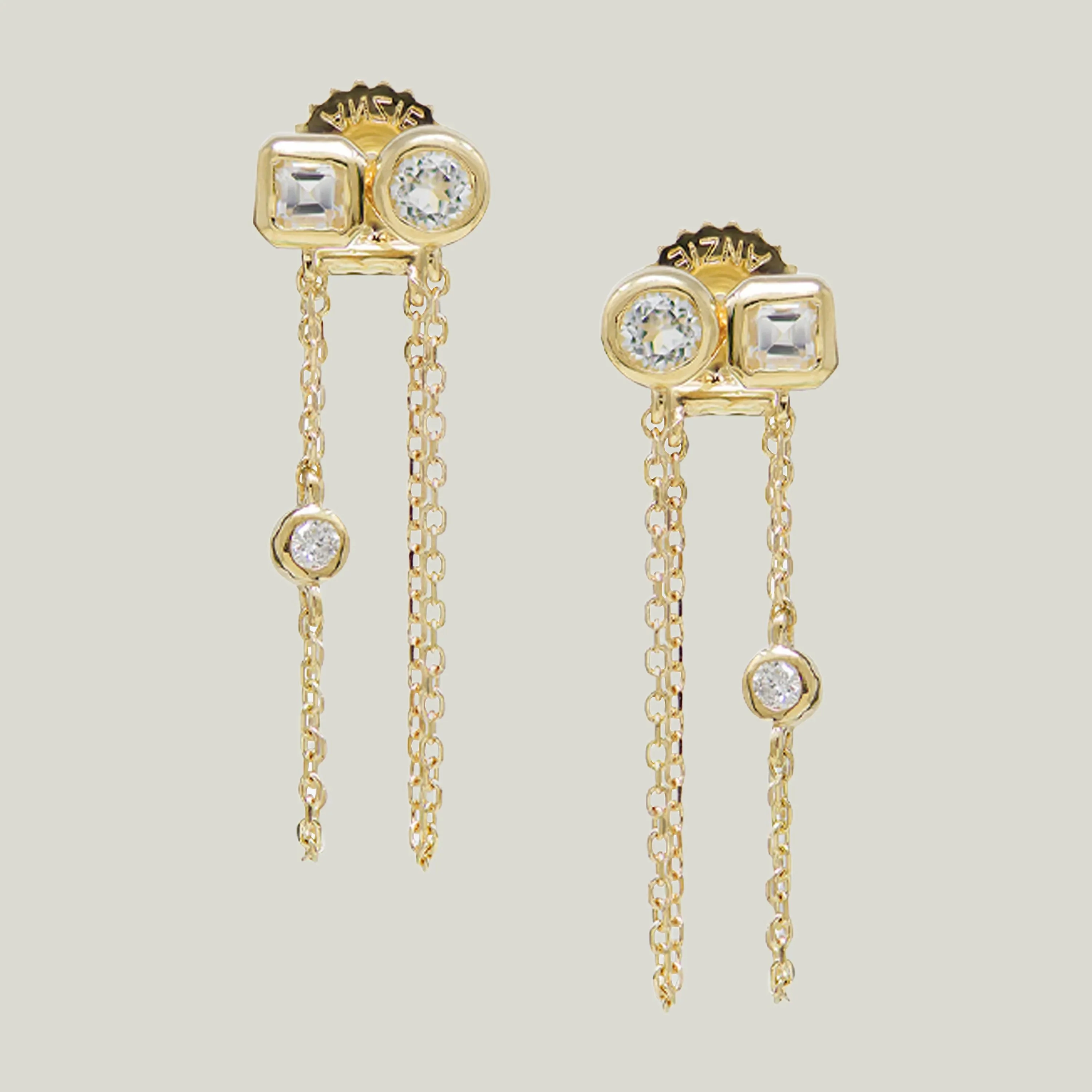 Cléo Jaeda Double Chain Earrings