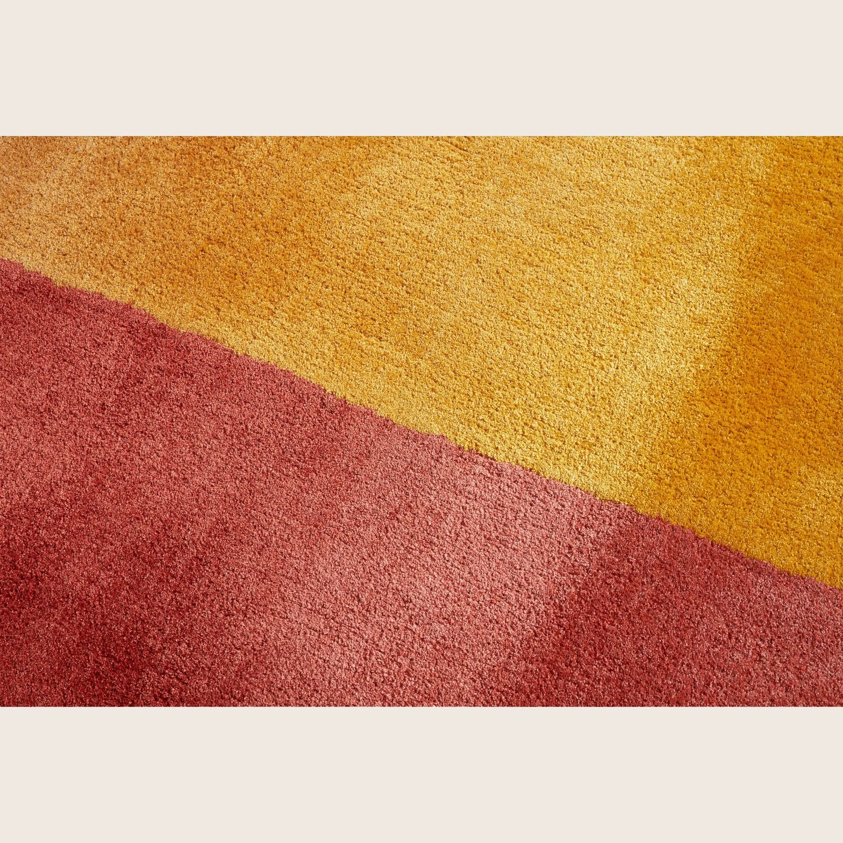 Red Yellow Contemporary Chinese Silk Rug - 8' x 10' - Image 2
