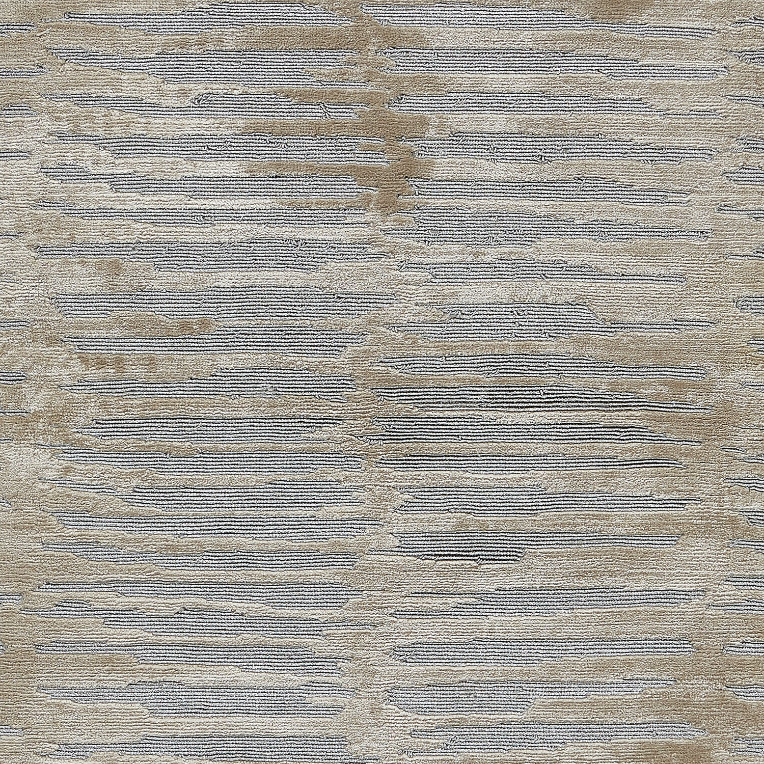 Grey Modern Tibetan Wool Rug - 2' x 4' - Image 2