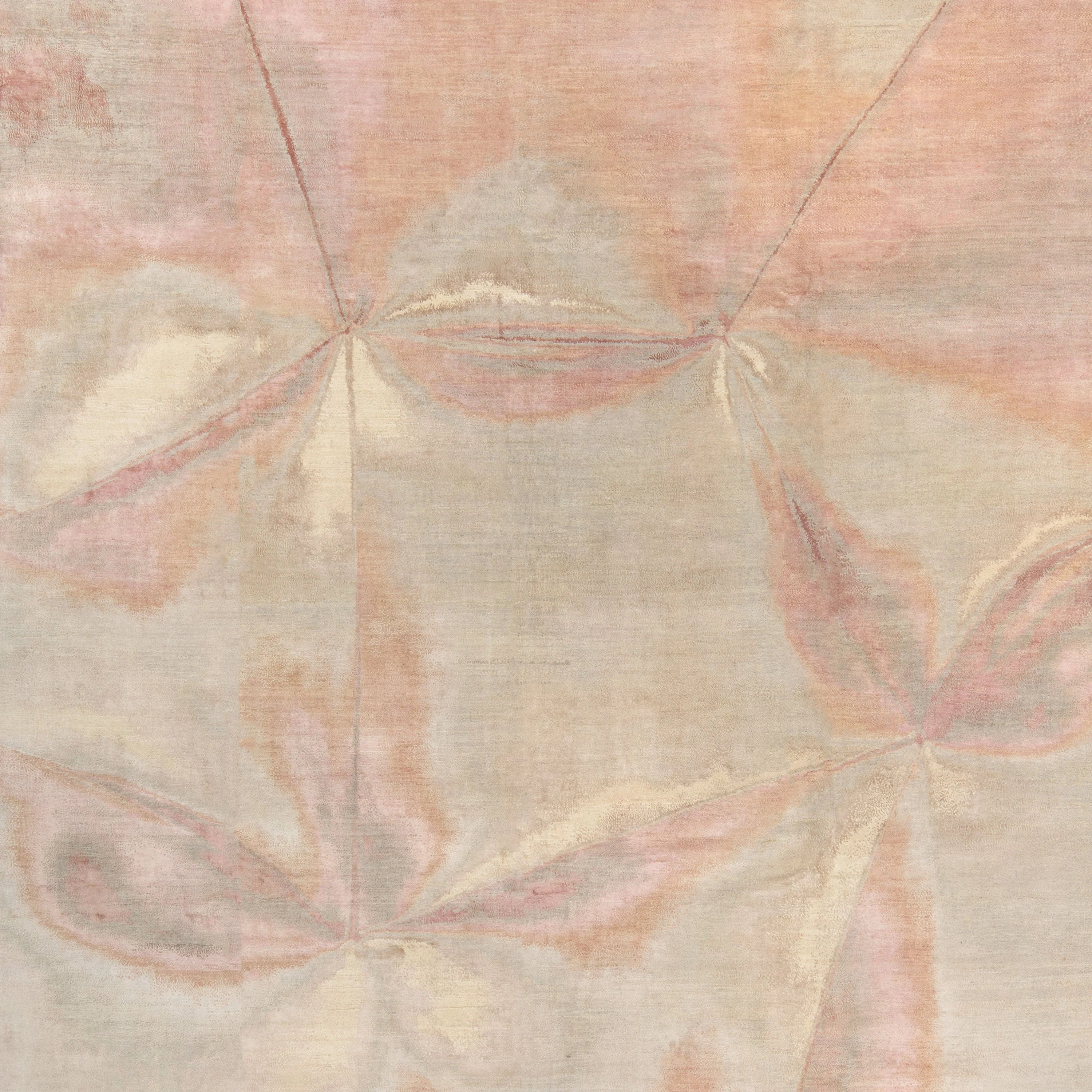 Contemporary Silk Wool Blend Rug - Image 10