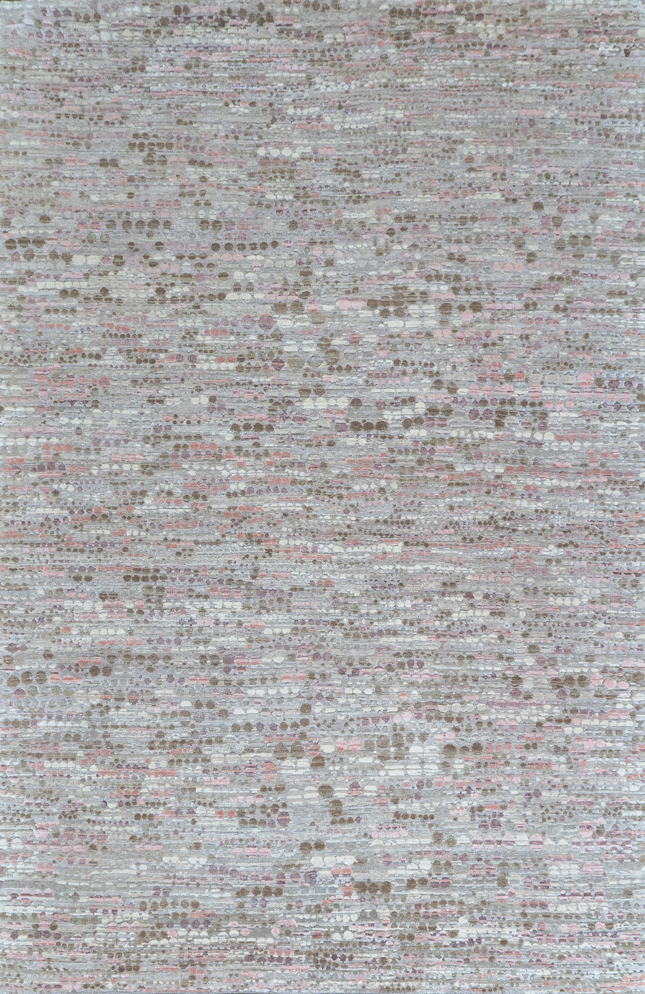 Contemporary Silk Wool Blend Rug - Image 24
