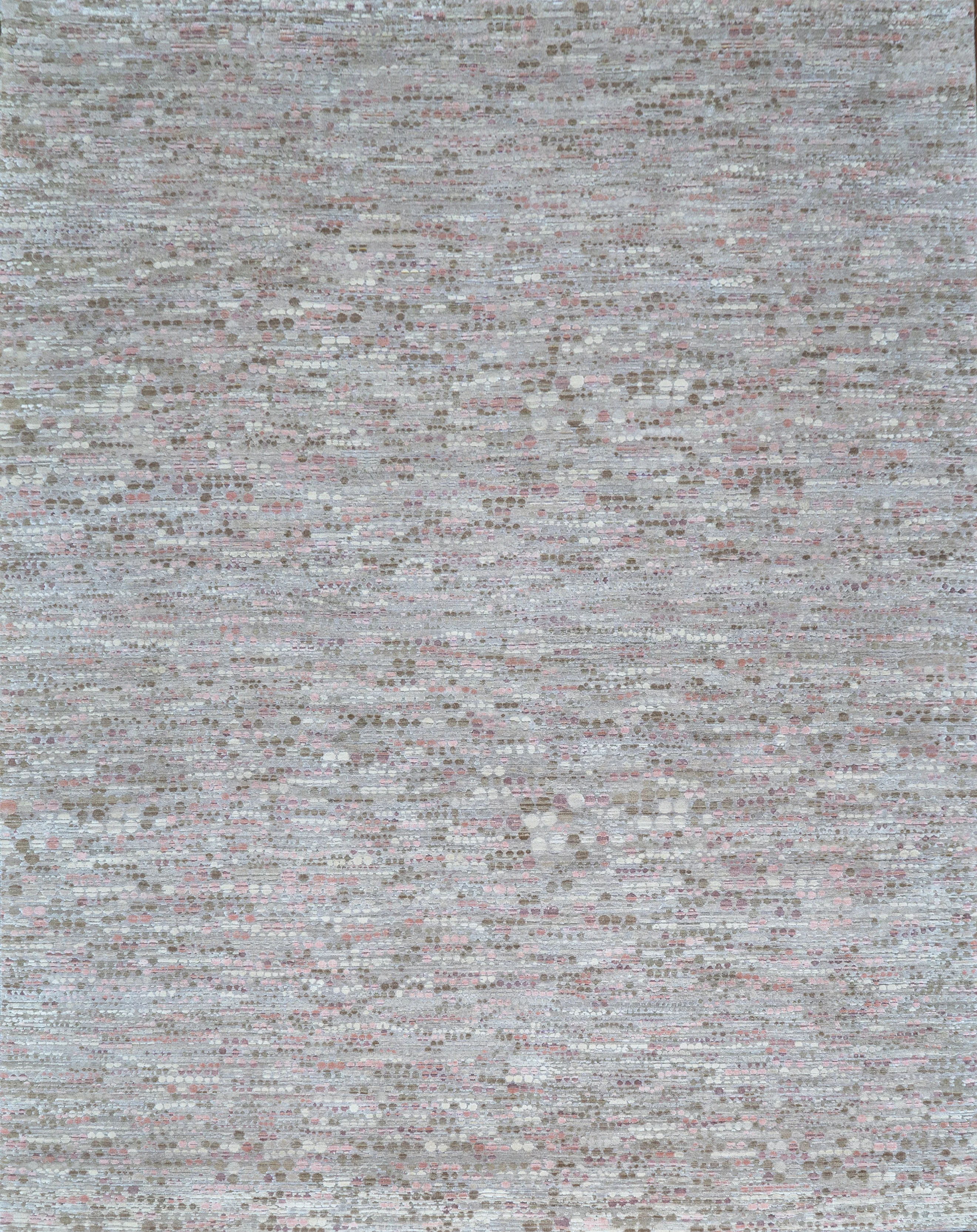 Contemporary Silk Wool Blend Rug - Image 32