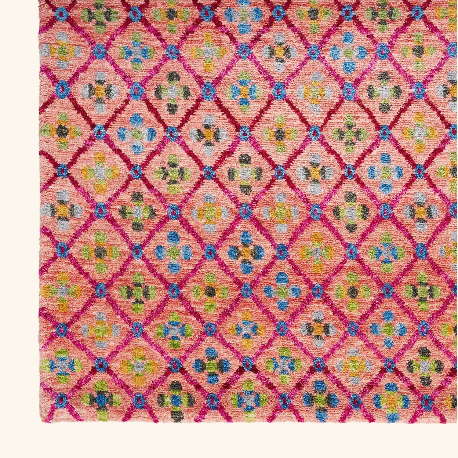 Pink Nu Vibrant Modern Wool Rug - 10' x 14'3" - Image 3