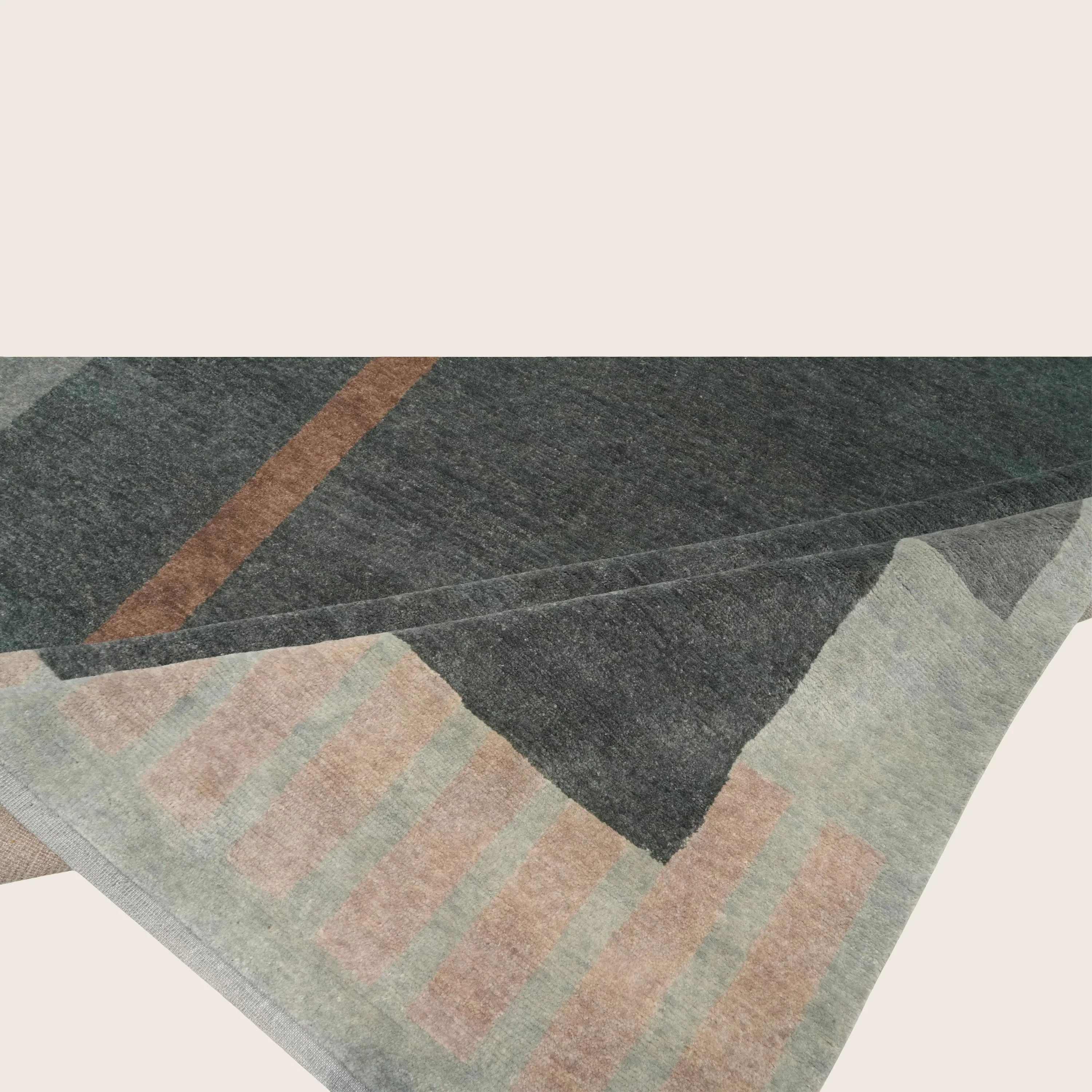 Contemporary Wool Rug - 9' x 12' - Image 3
