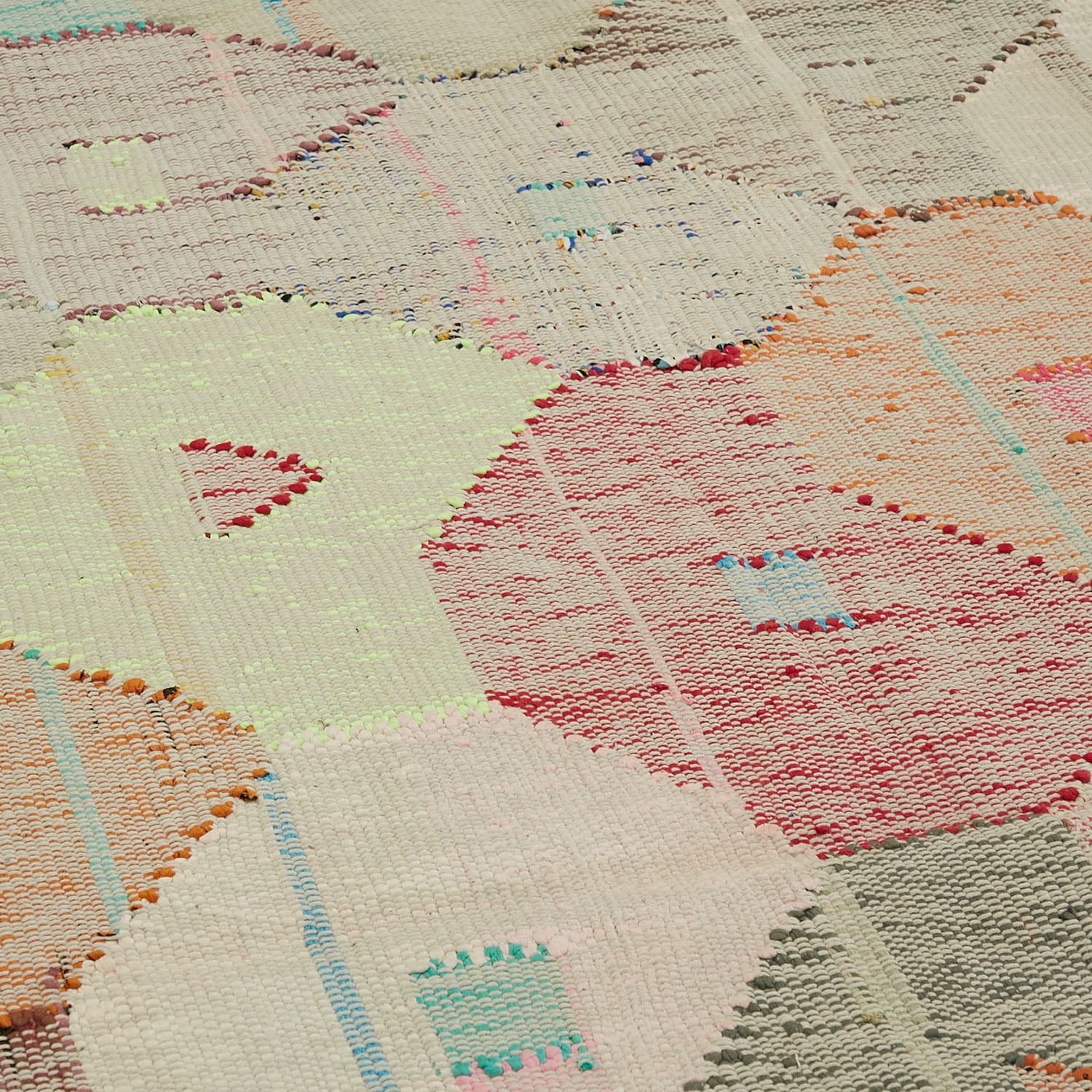 Multicolored Flatweave Wool Cotton Blend Rug - 9'7" x 13'4" - Image 10