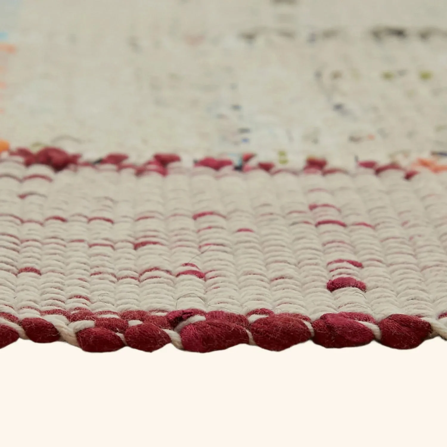 Multicolored Flatweave Wool Cotton Blend Rug - 9'8" x 14'7" - Image 9