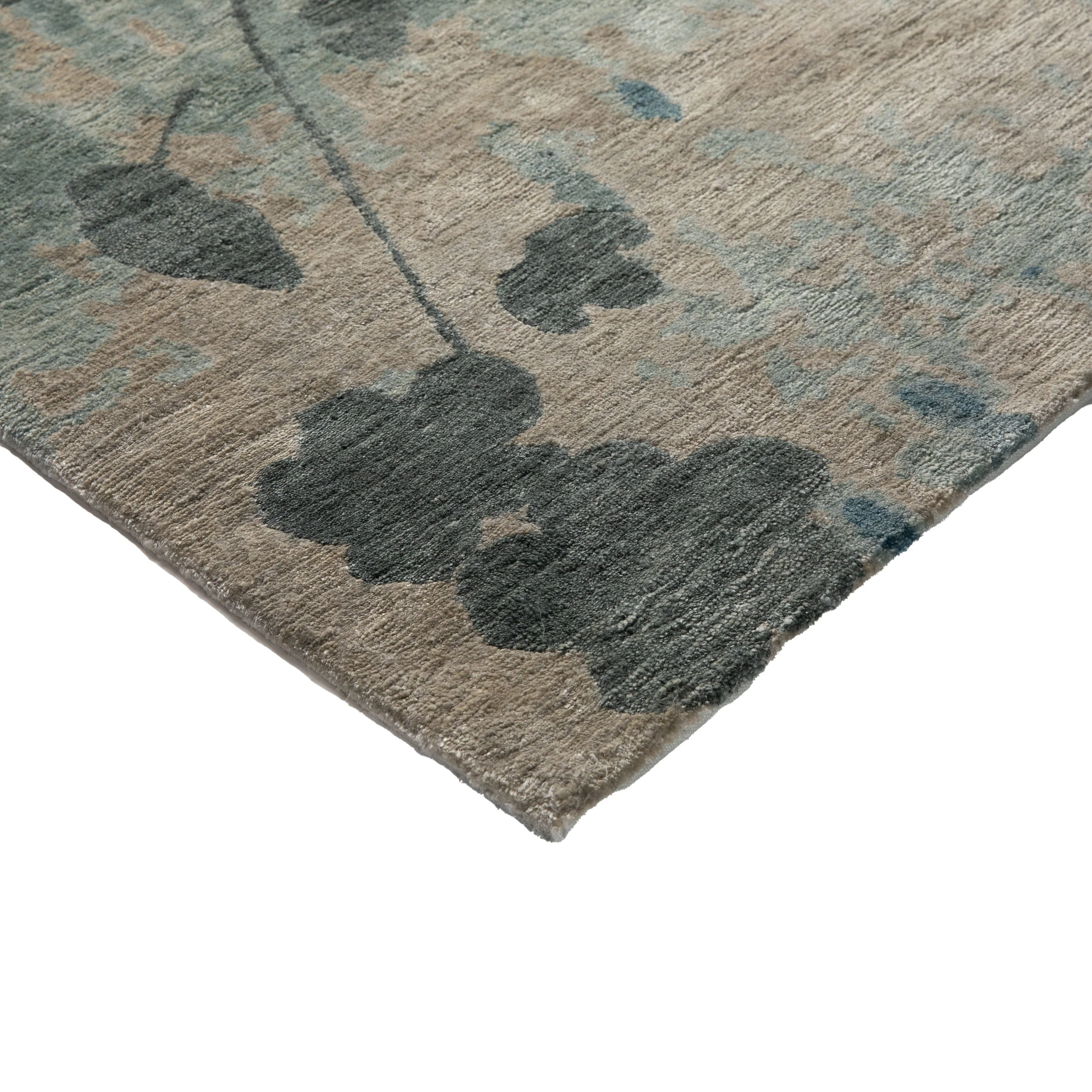 Twilight - Sky Hand Knotted Wool Silk Blend - Image 3