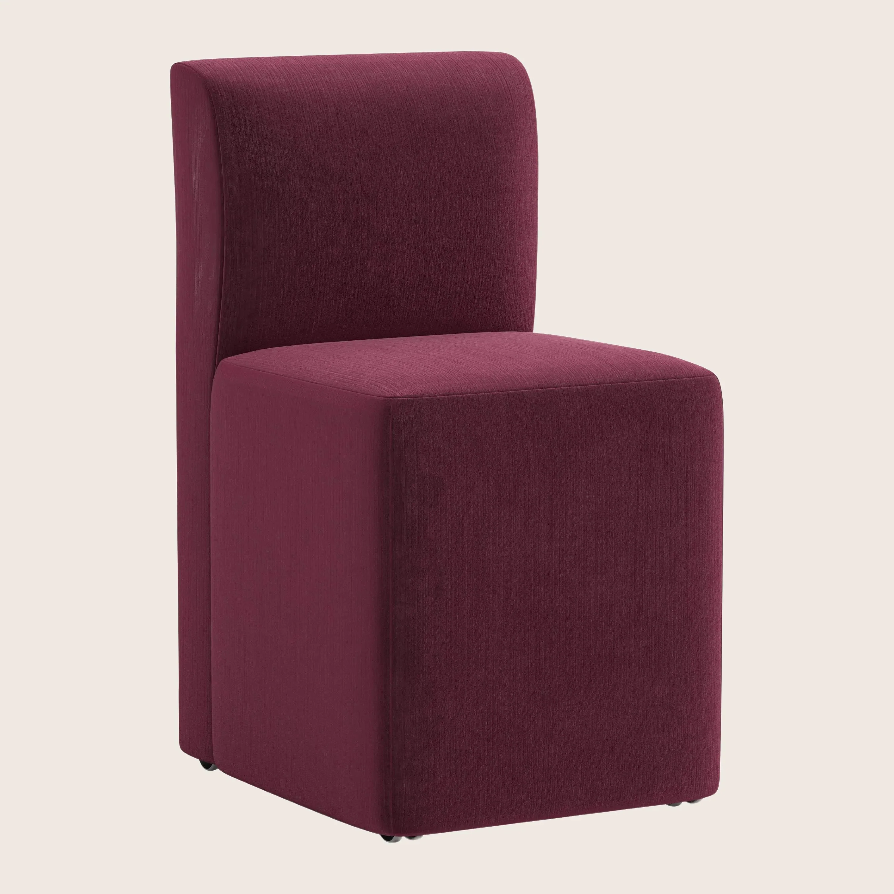 Cora Dining Chair w/ Casters - Image 3