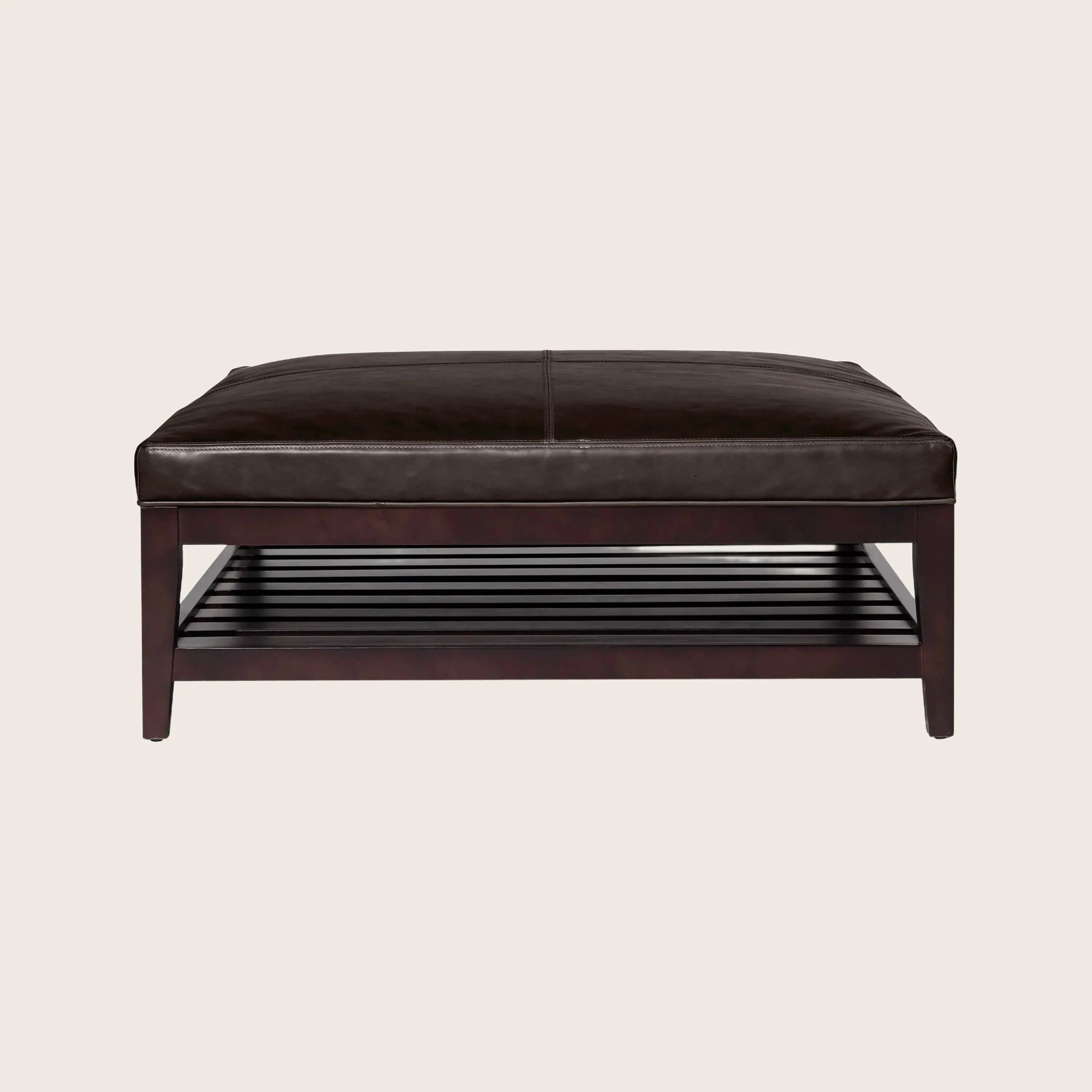 Cove Leather Ottoman - Image 12