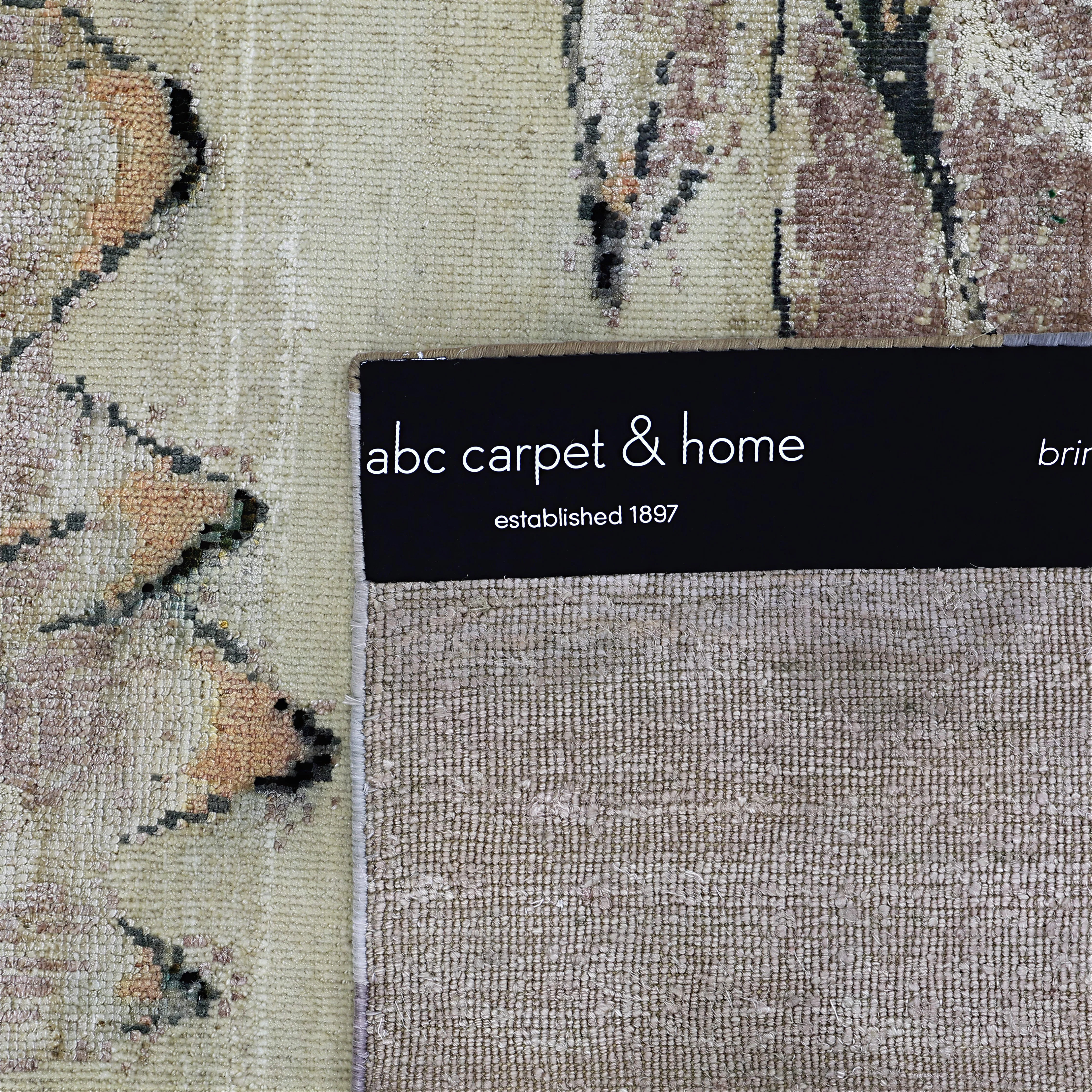 Cream Alchemy Contemporary Silk Wool Blend Rug - 7'11" x 9'10" - Image 4