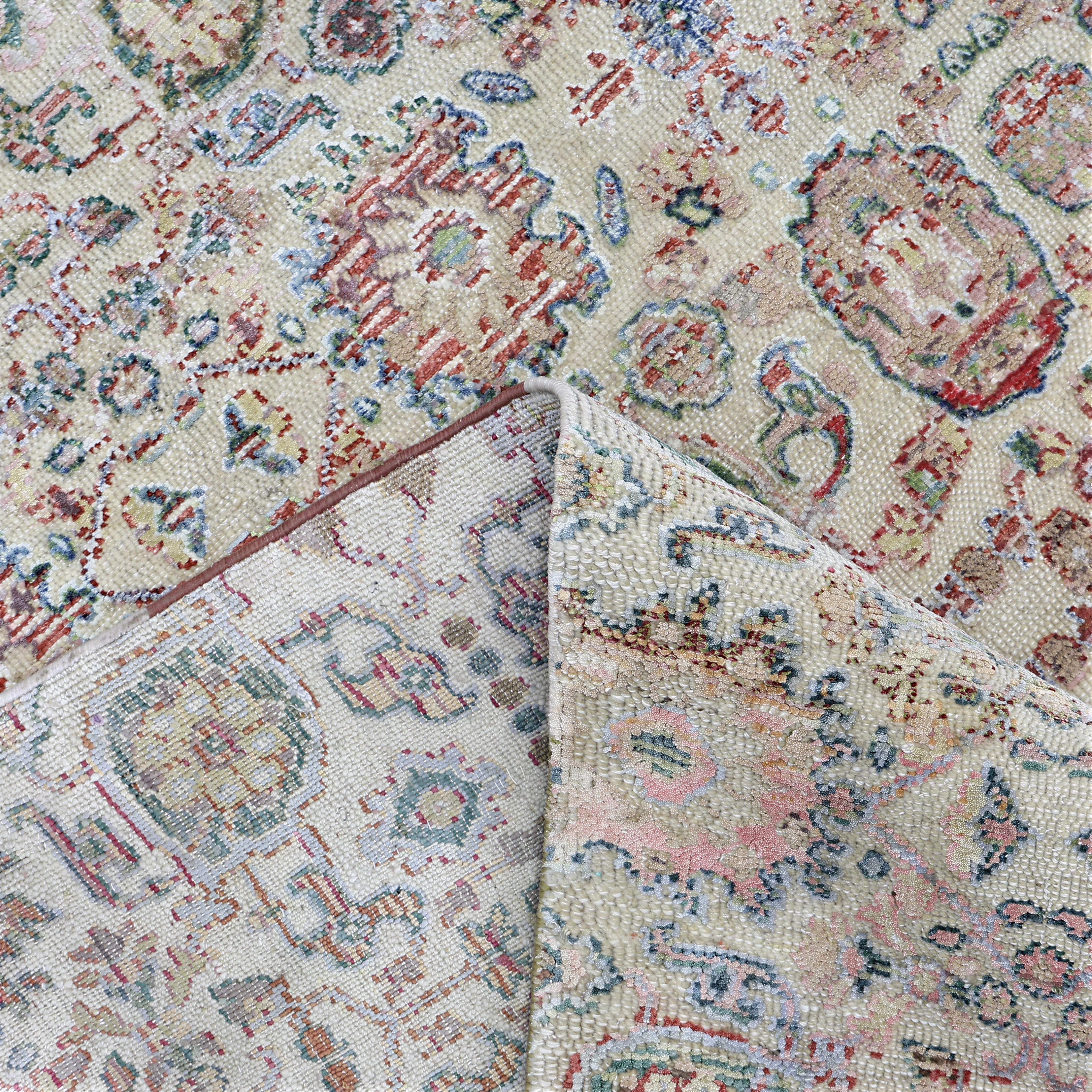 Cream Alchemy Transitional Wool Silk Blend Rug - 16' x 20' - Image 6