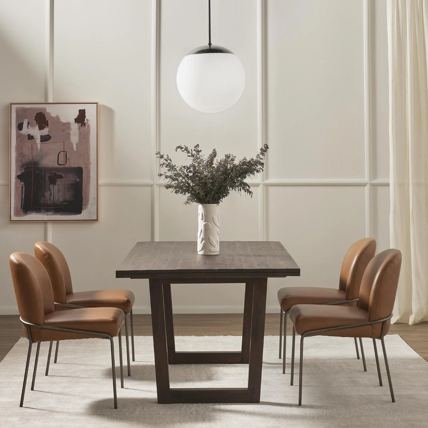 Astrud Leather Dining Chair - Image 2