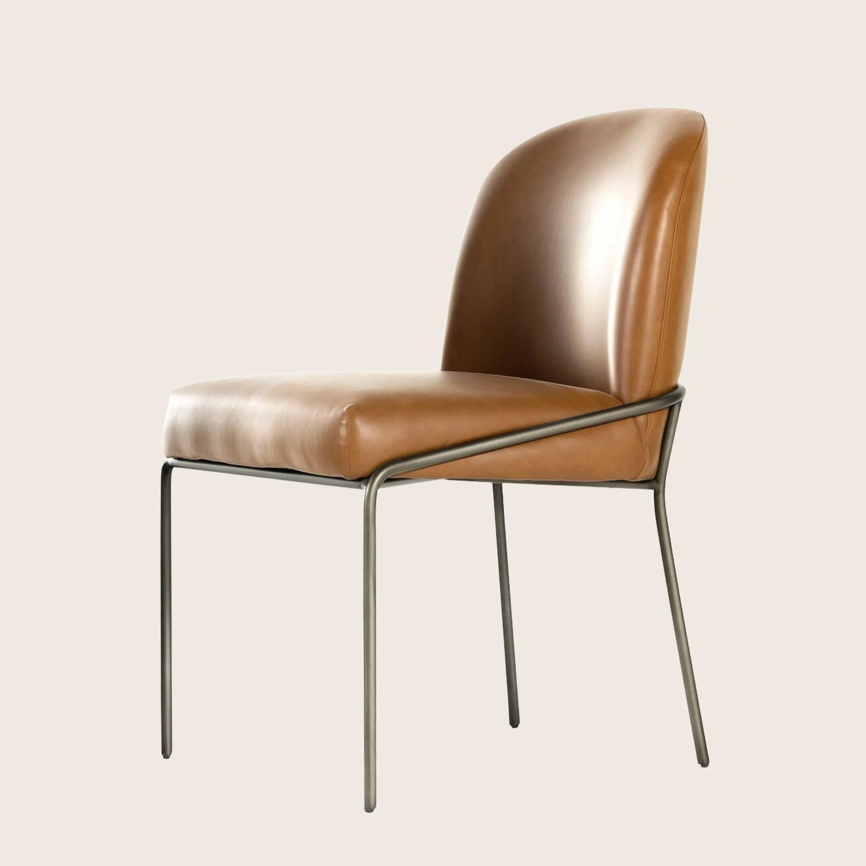 Astrud Leather Dining Chair - Image 3