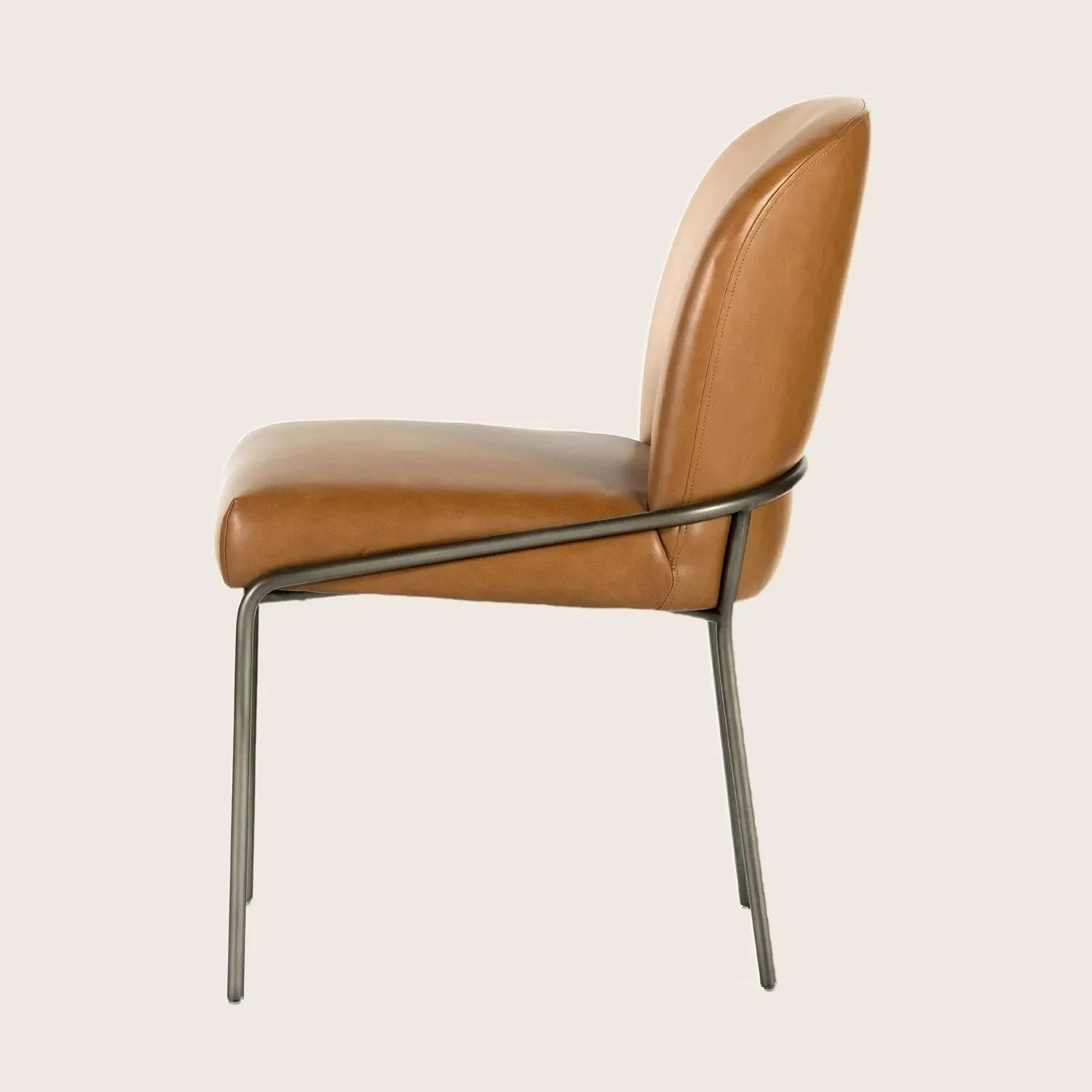 Astrud Leather Dining Chair - Image 4