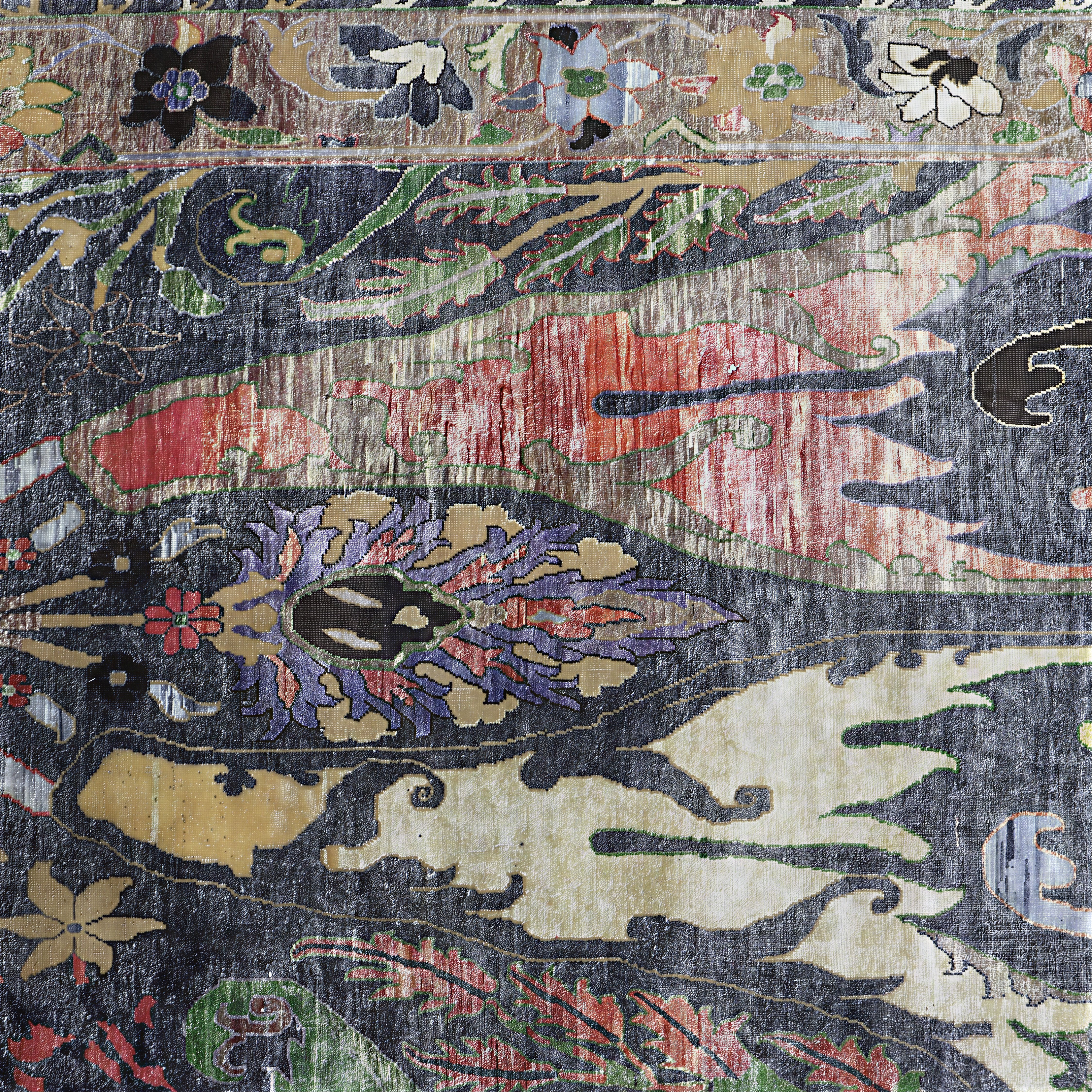 Dark Grey Multicolored Alchemy Wool Rug - 9'10" x 16'4" - Image 4