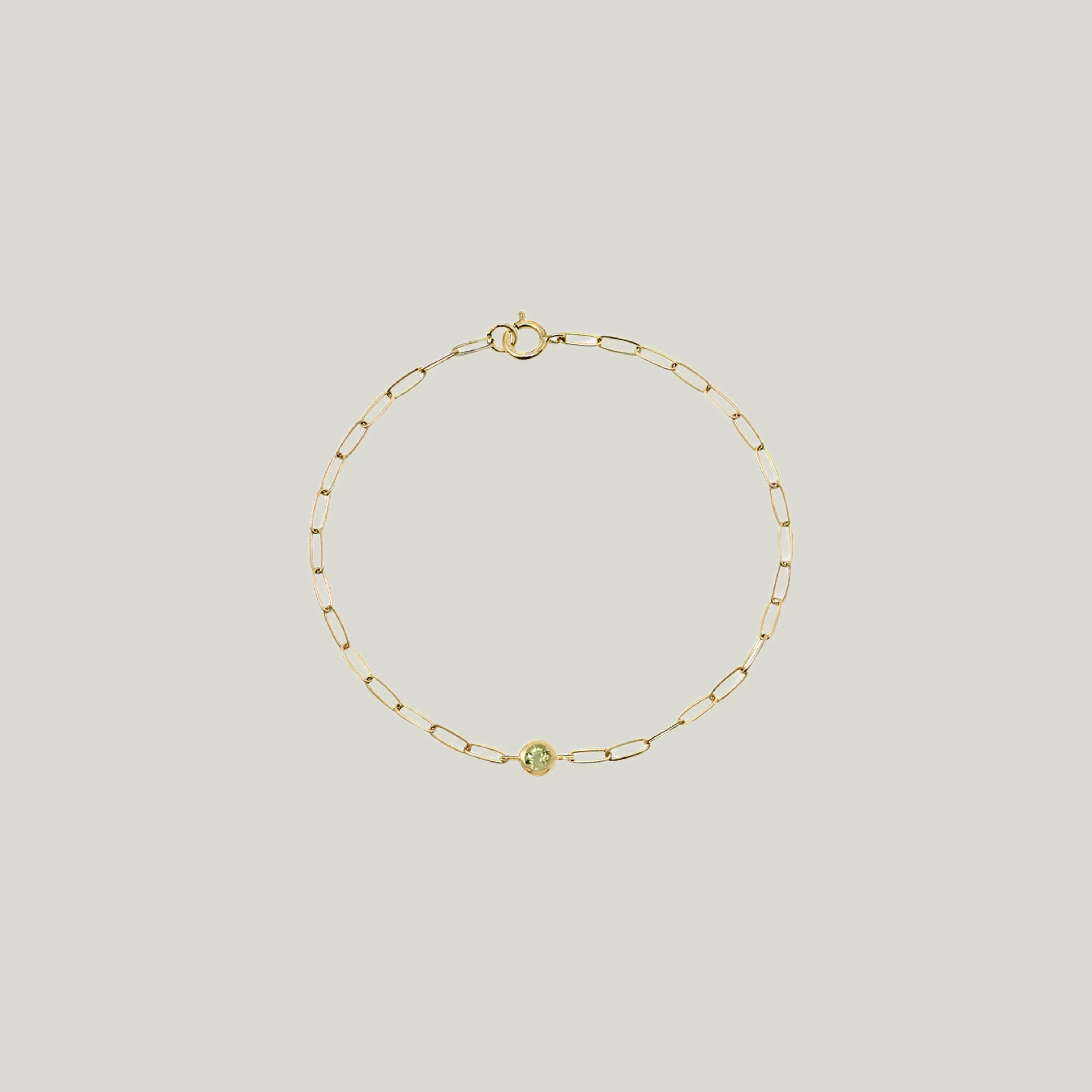 Classique Birthstone Paperclip Bracelet - Image 8