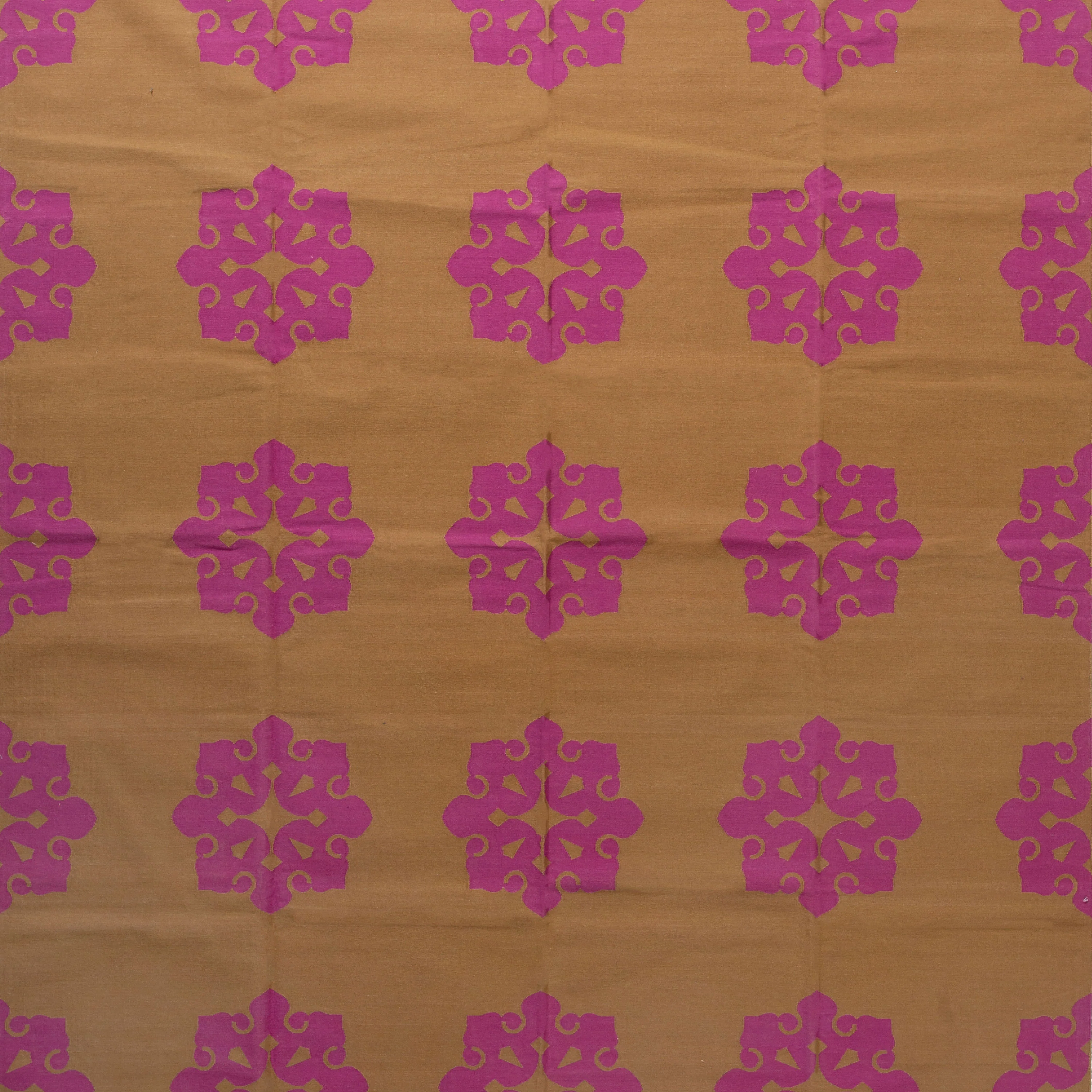 Pink Flatweave Cotton Rug - 7'10" x 9'10" - Image 2