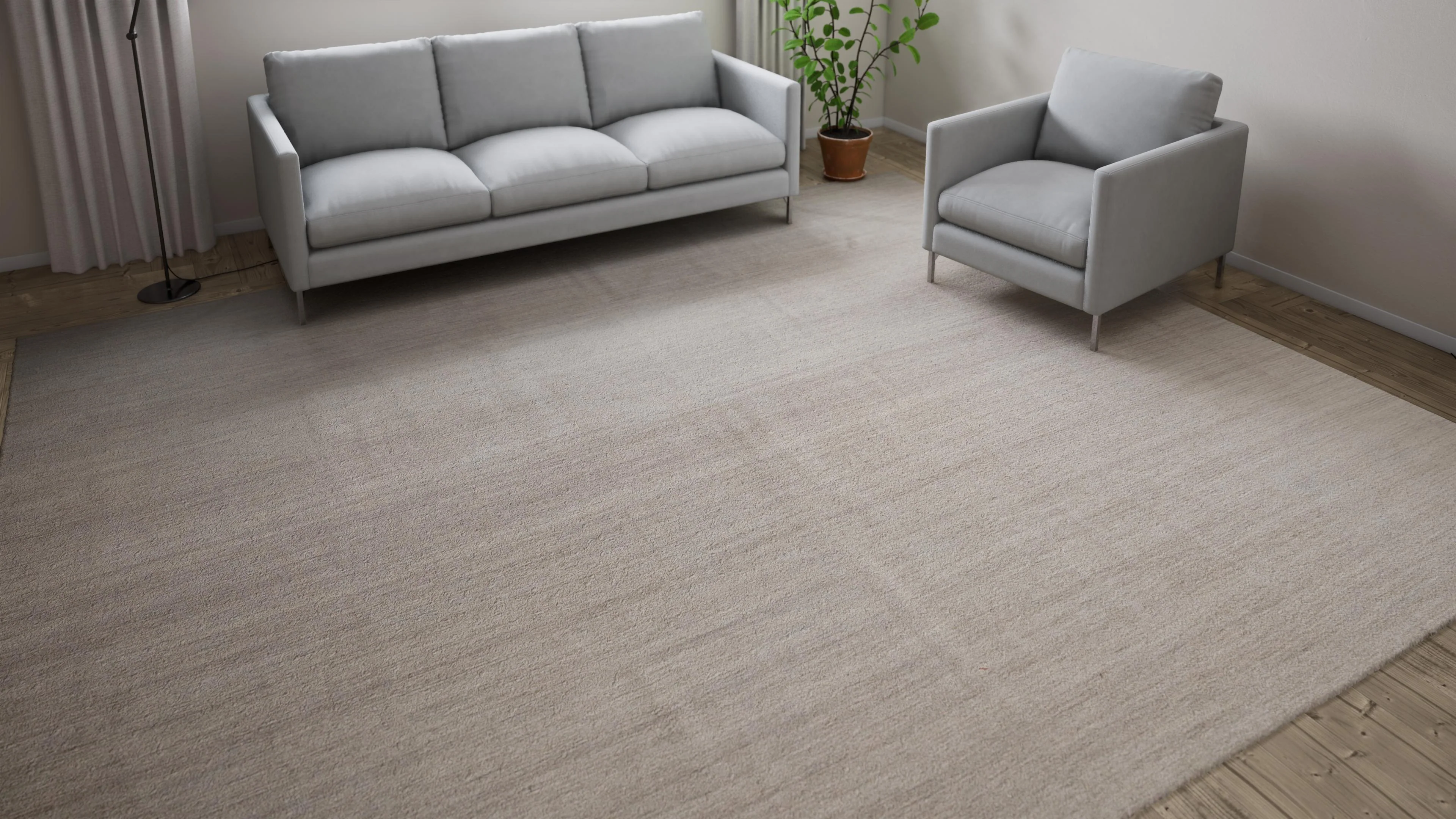 Cream Dhurrie Silk Rug - 11'3" x 13'3" - Image 8