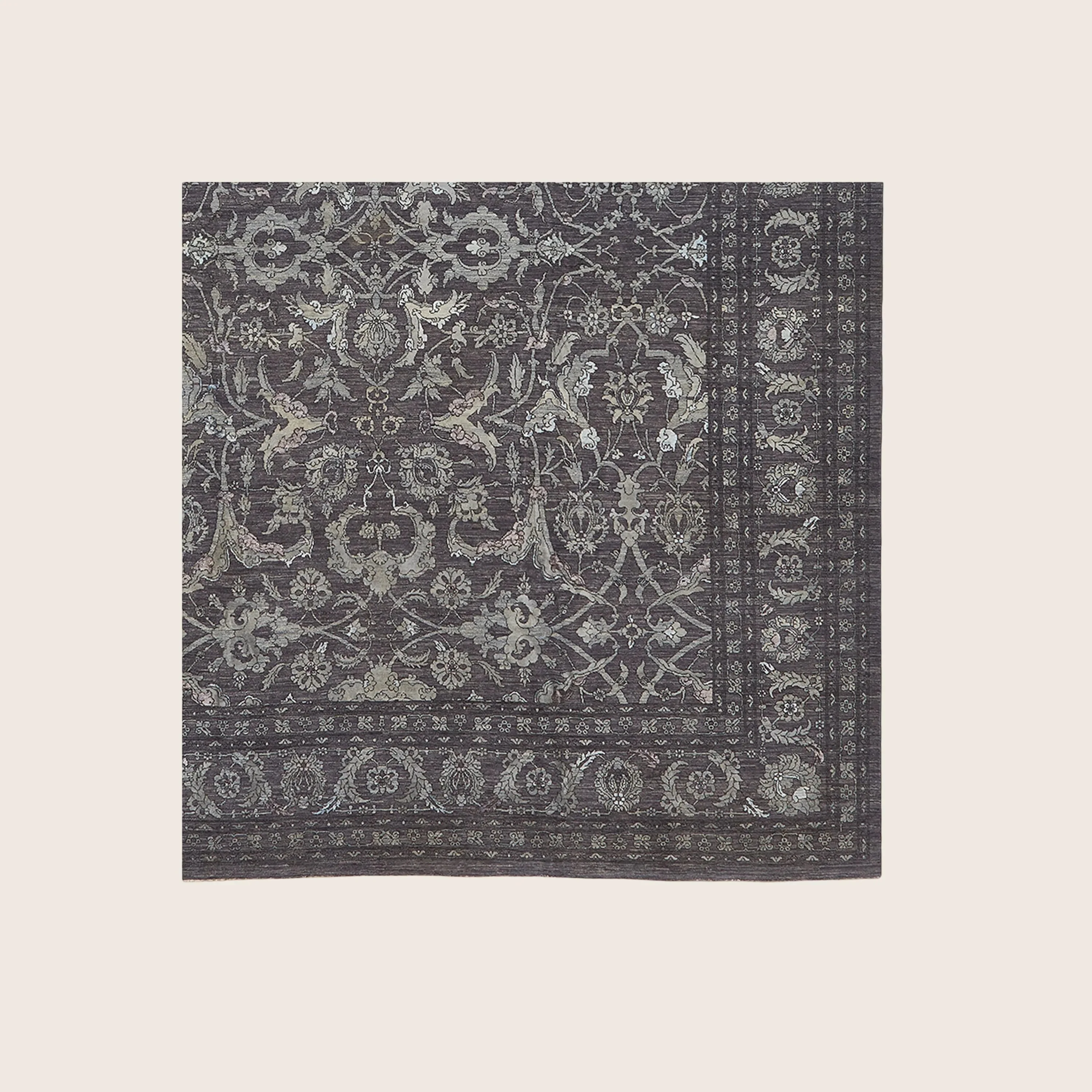 Grey Traditional Wool Rug - 11'1" x 14'1" - Image 4