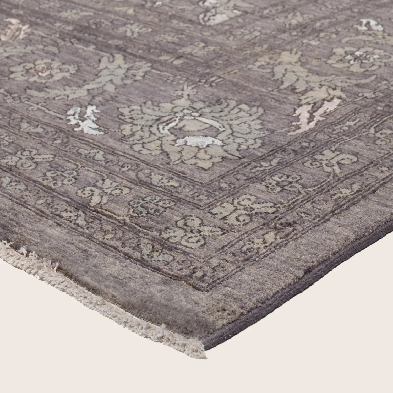 Grey Transitional Wool Rug - 11'8" x 14'6" - Image 4