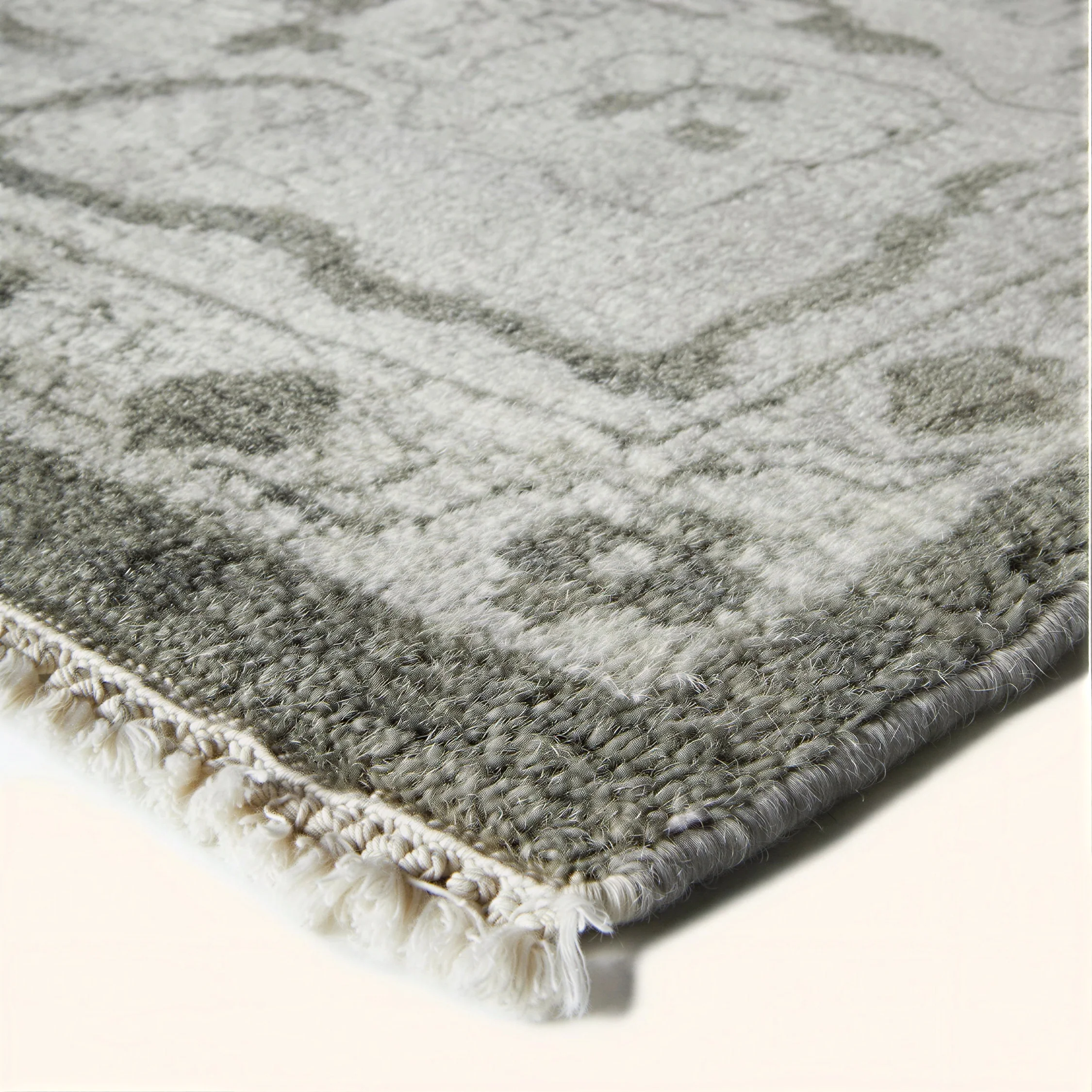 Grey Traditional Wool Rug - 9'6" x 13' - Image 3