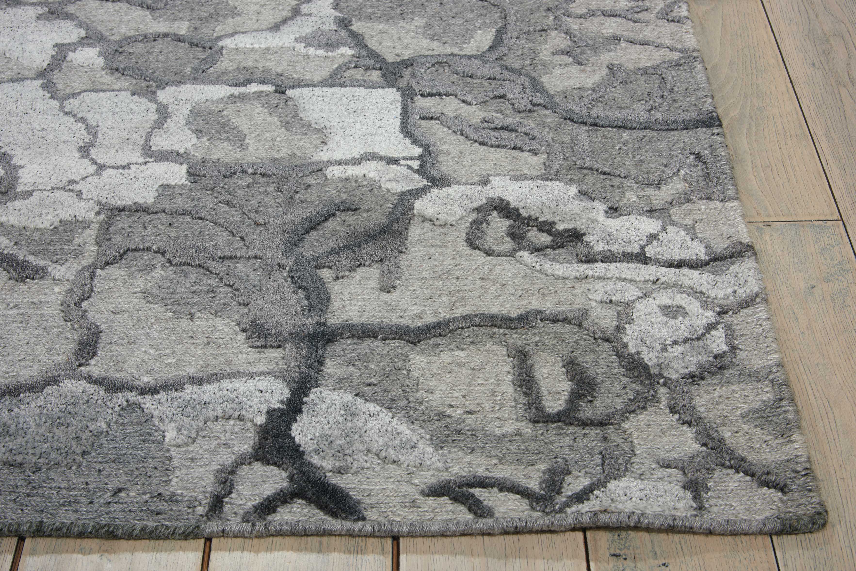 Charcoal Essentials Modern Wool Luxcelle Rug - Image 3
