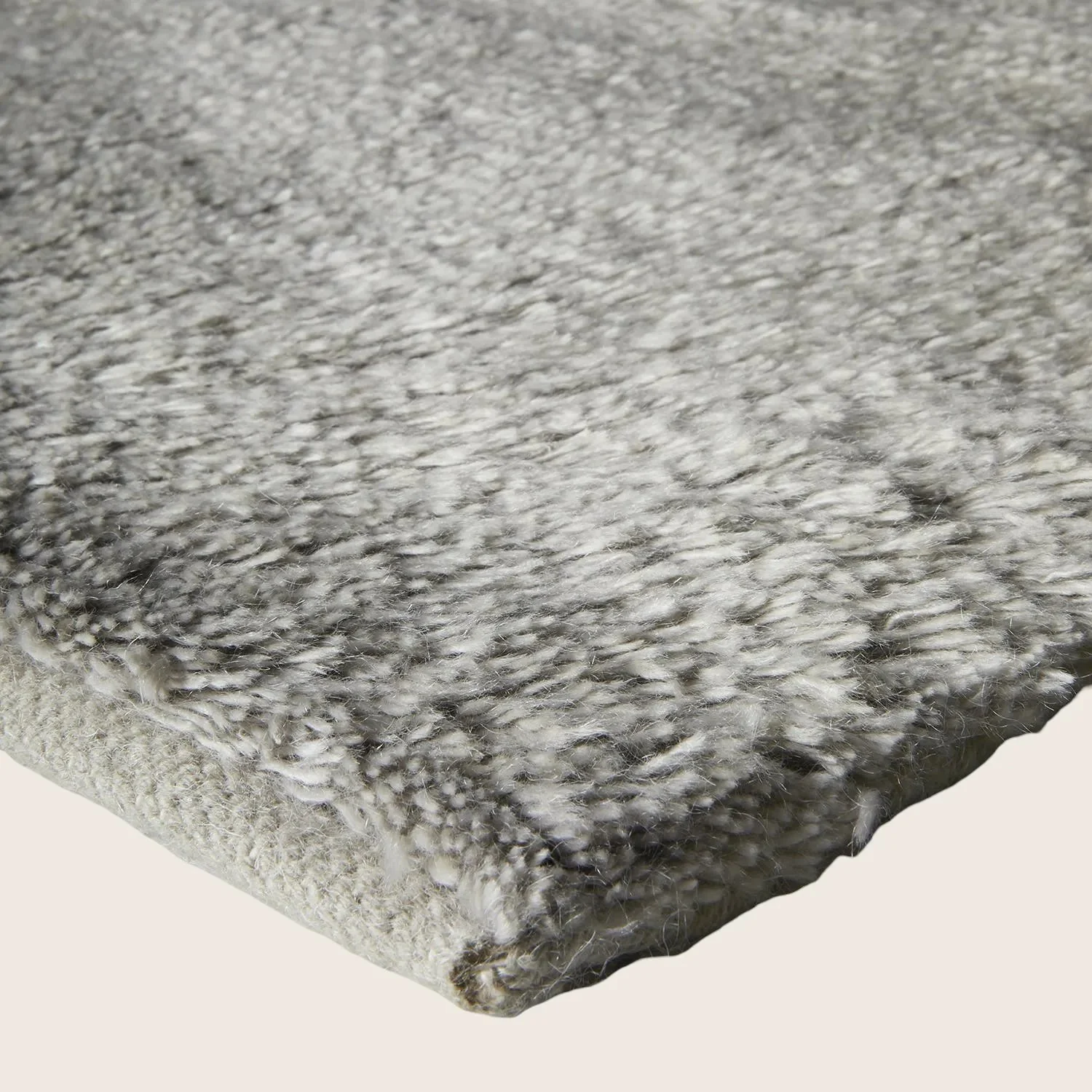 Grey Textured Cashmere & Wool Rug - 10' x 14' - Image 4