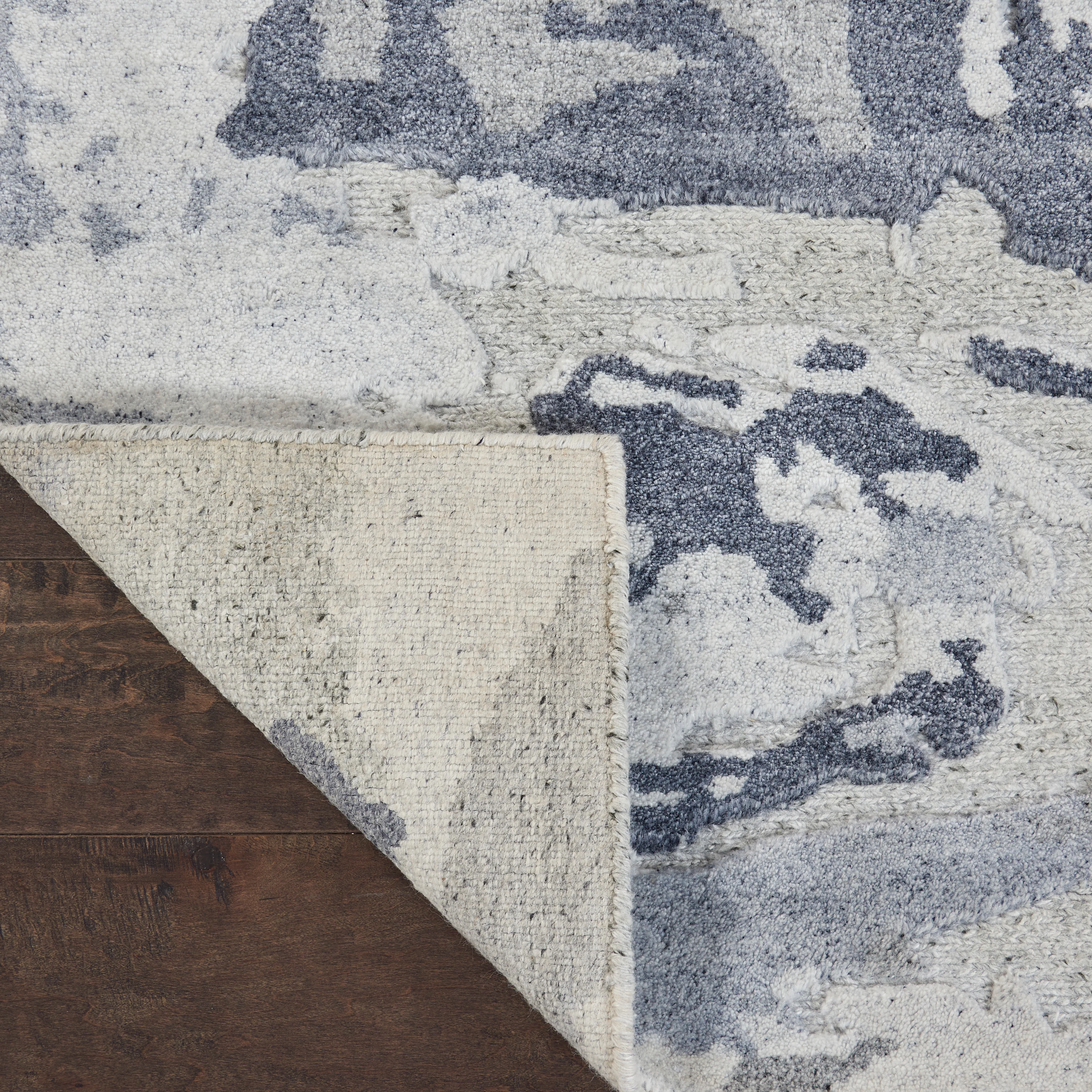 Slate Essentials Modern Wool Luxcelle Blend Rug - Image 3