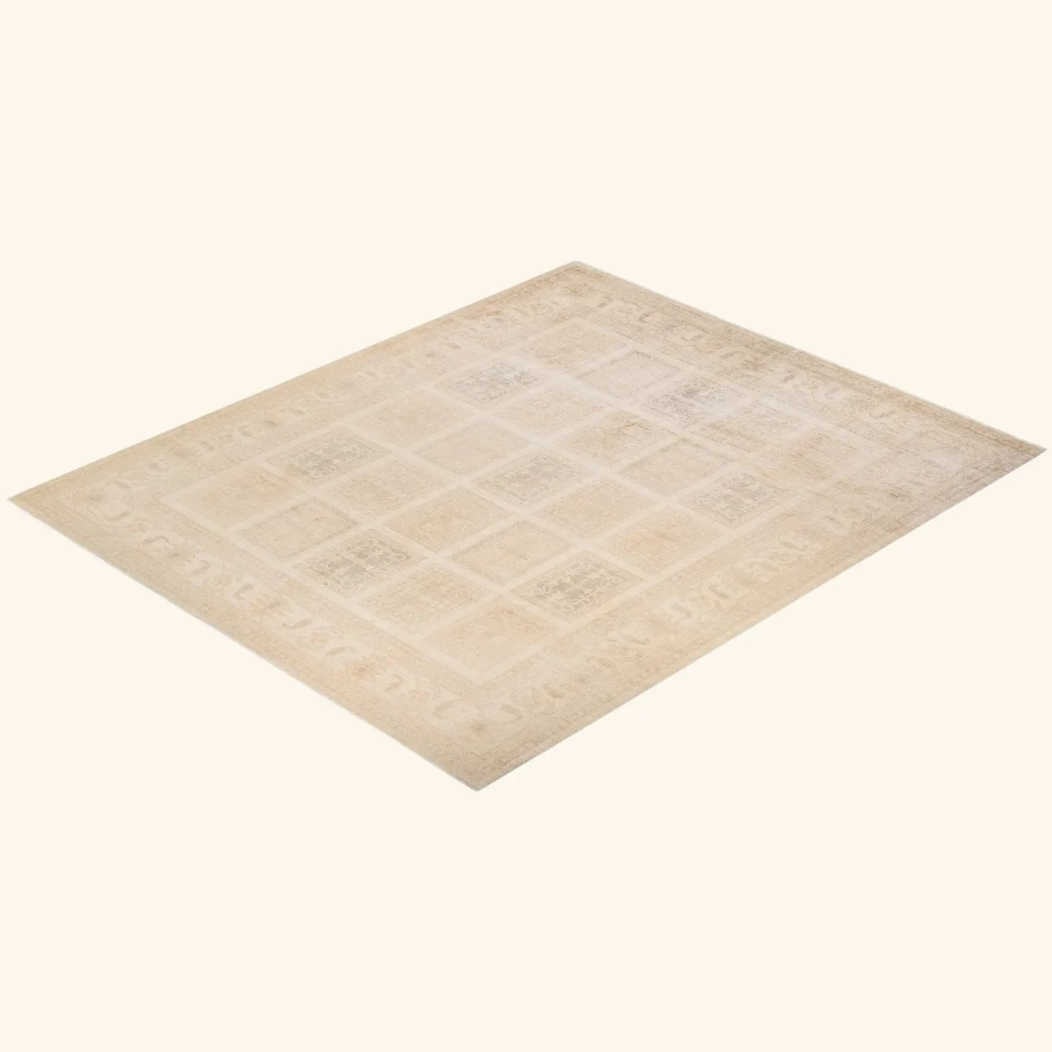 Beige Traditional Wool Rug - 8'2" x 9'10" - Image 8