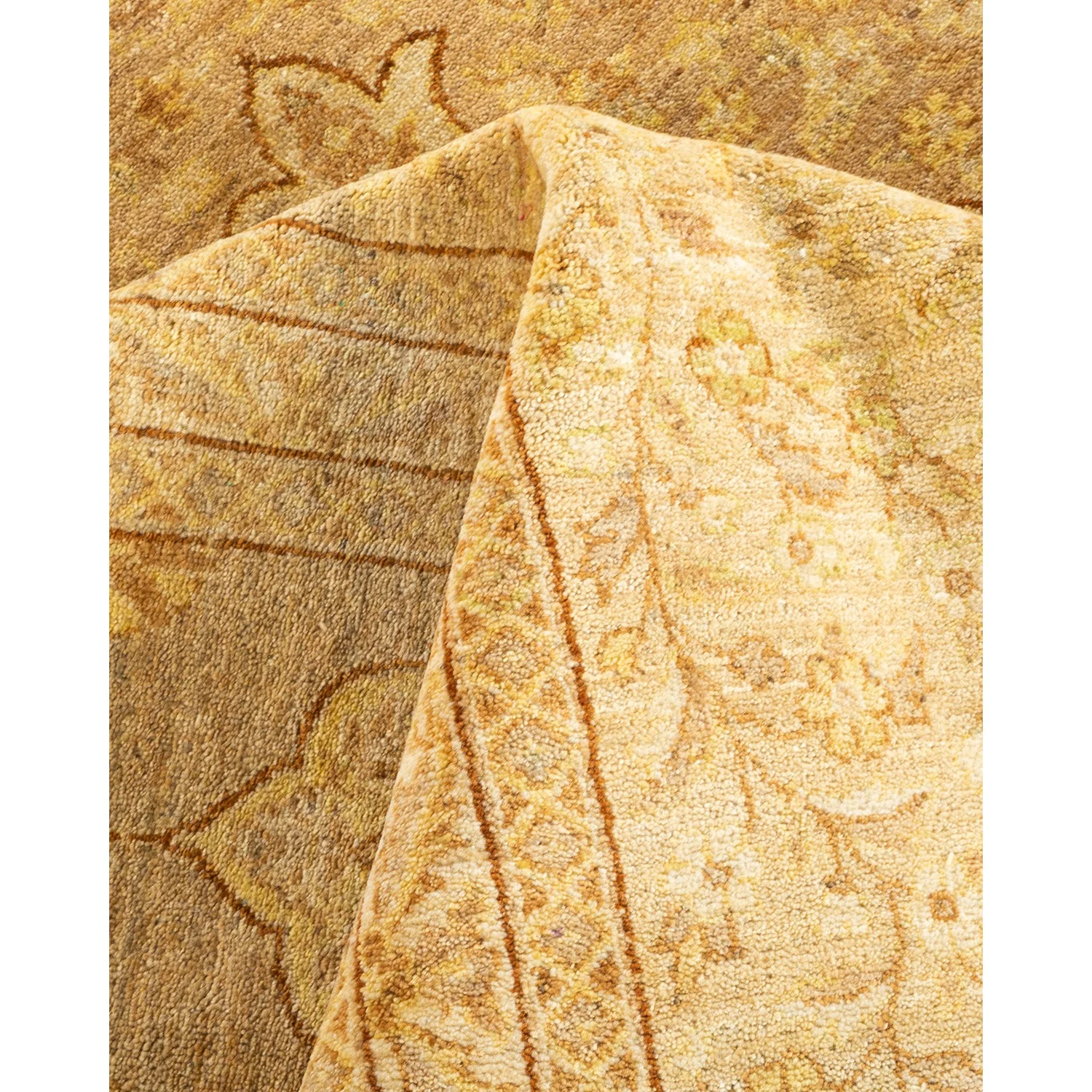 Beige Traditional Wool Rug - 9'3" x 12'6" - Image 8