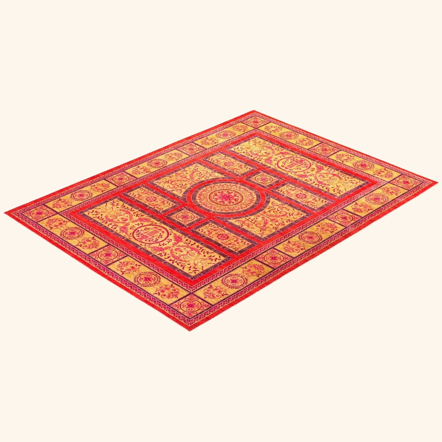 Multi Transitional Wool Rug - 9'10" x 13'1" - Image 9