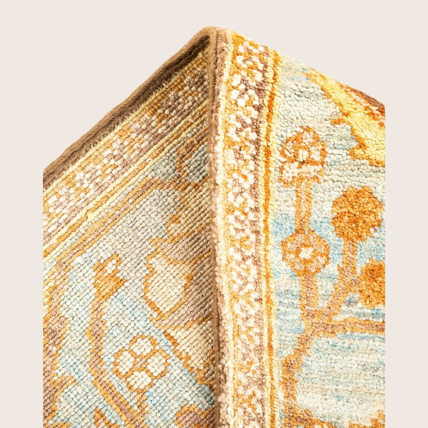 Brown Traditional Wool Rug - 6'3" x 8'10" - Image 4