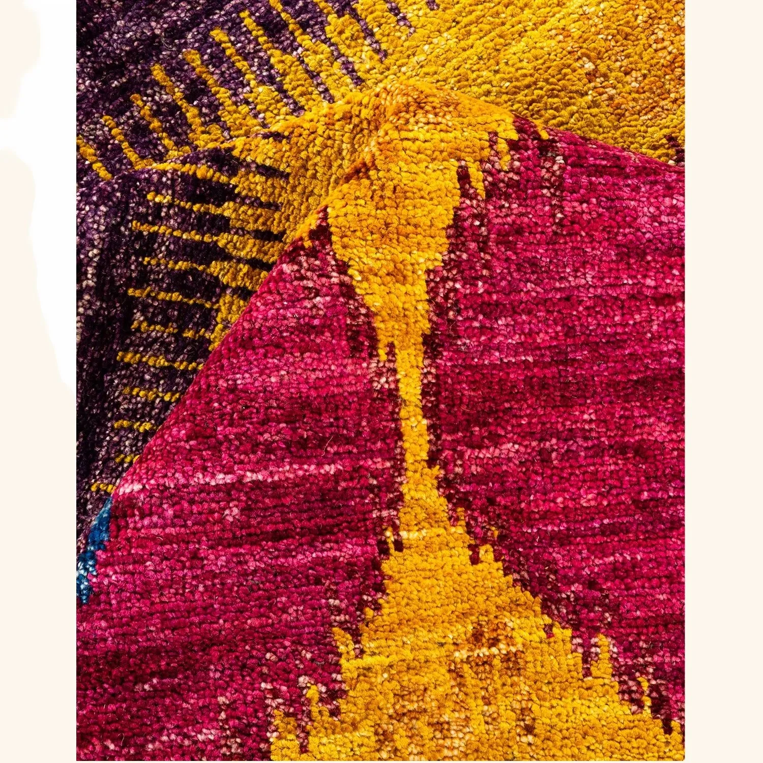 Multi Transitional Wool Rug - 8'10" x 9'1" - Image 7